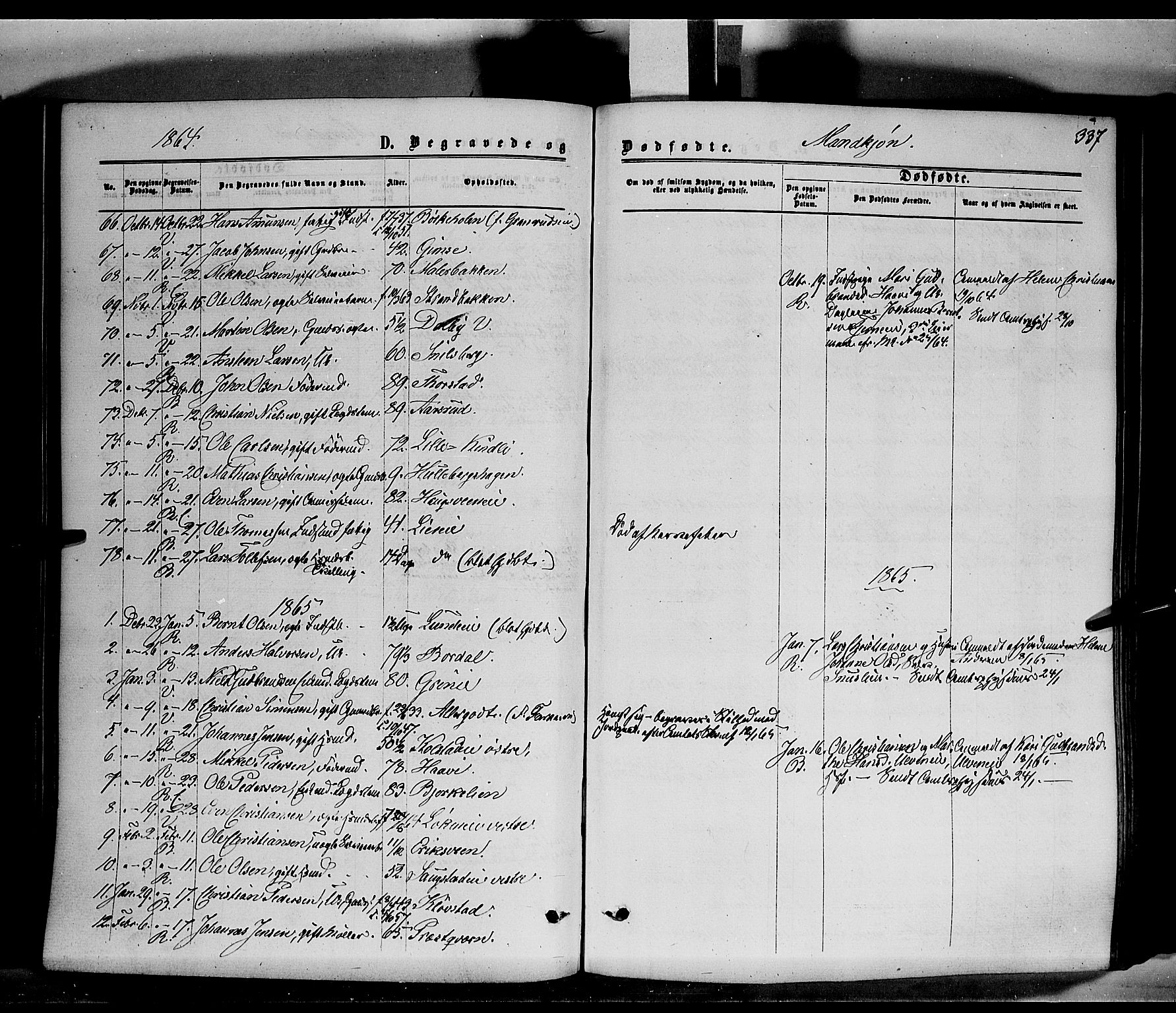 Ringsaker prestekontor, SAH/PREST-014/K/Ka/L0010: Parish register (official) no. 10, 1861-1869, p. 337