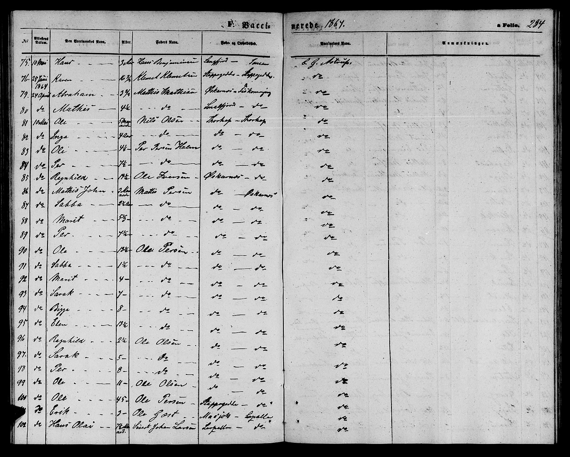 Tana sokneprestkontor, SATØ/S-1334/H/Hb/L0002klokker: Parish register (copy) no. 2 /1, 1866-1877, p. 234