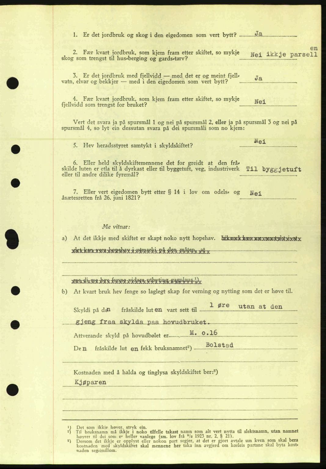 Nordre Sunnmøre sorenskriveri, AV/SAT-A-0006/1/2/2C/2Ca: Mortgage book no. A20a, 1945-1945, Diary no: : 918/1945