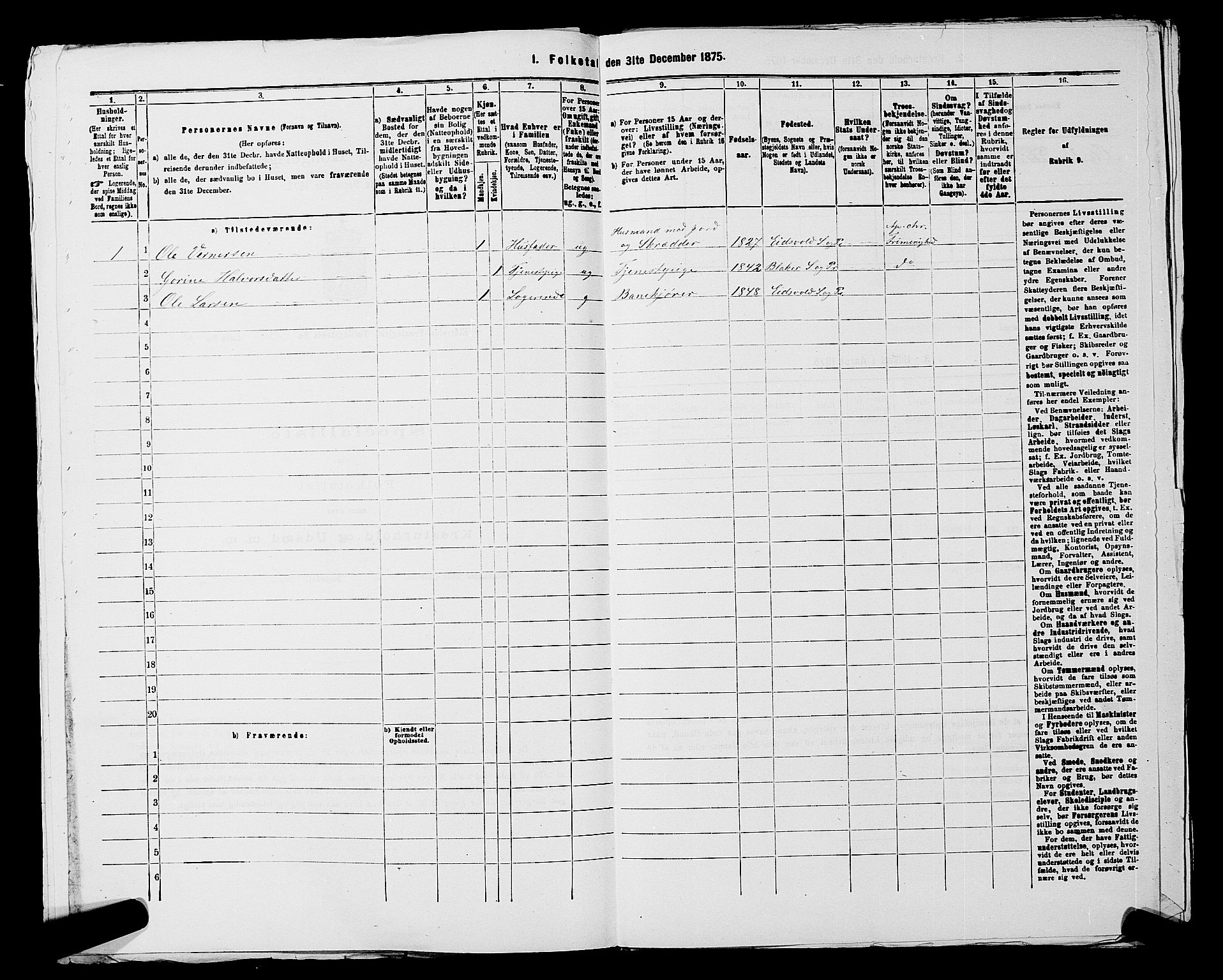 RA, 1875 census for 0237P Eidsvoll, 1875, p. 2464