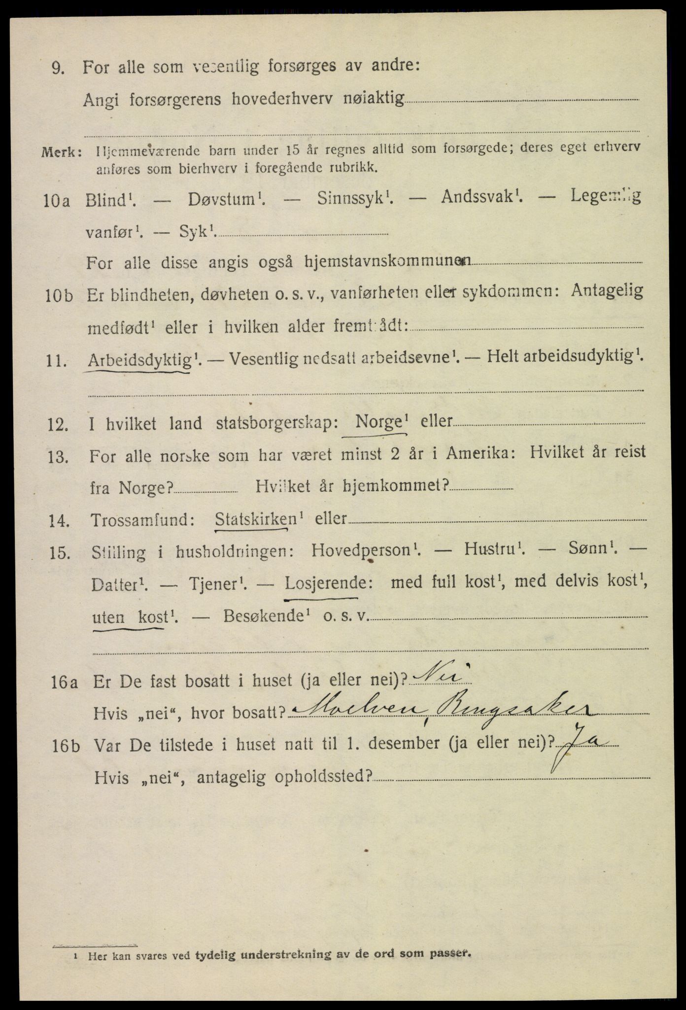 SAH, 1920 census for Ringsaker, 1920, p. 26855