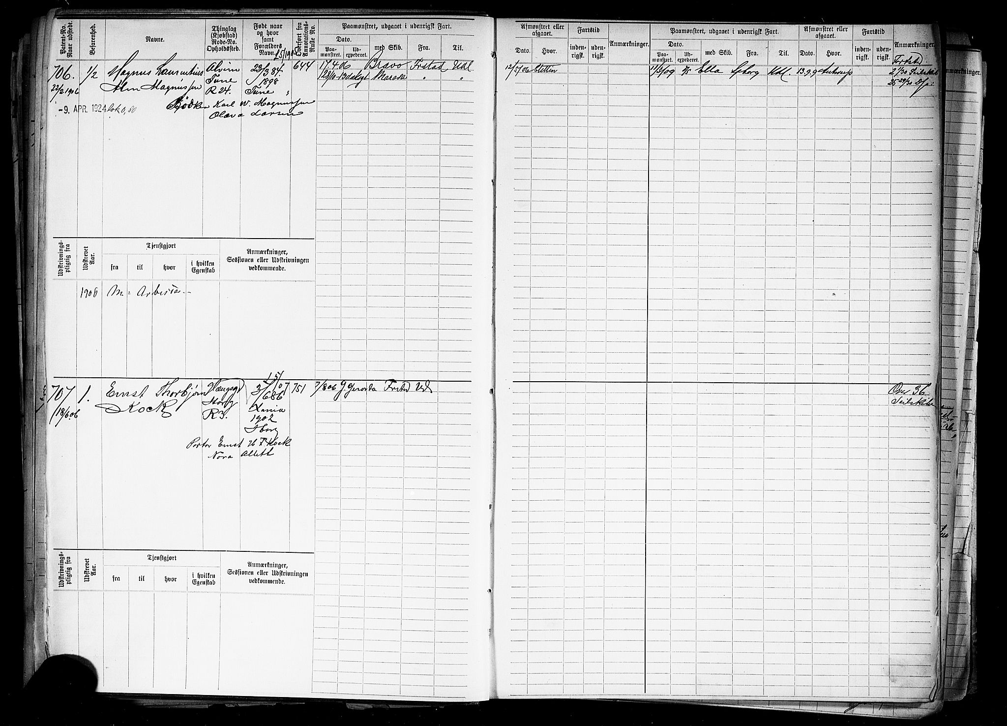 Sarpsborg mønstringskontor, SAO/A-10569c/F/Fc/Fcb/L0005: Hovedrulle, 1881-1916, p. 203