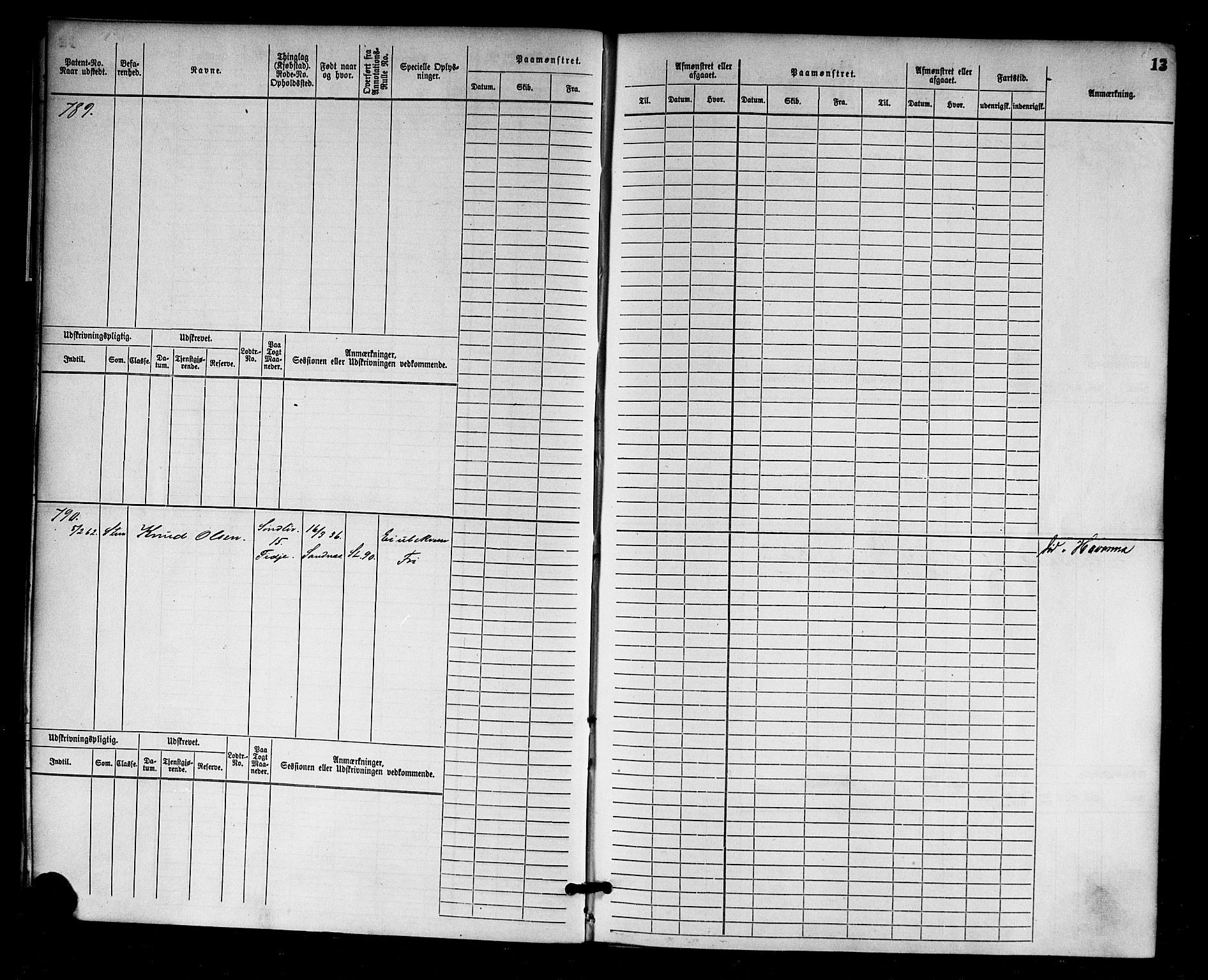 Risør mønstringskrets, AV/SAK-2031-0010/F/Fb/L0003: Hovedrulle nr 767-1528, Q-3, 1868-1910, p. 14