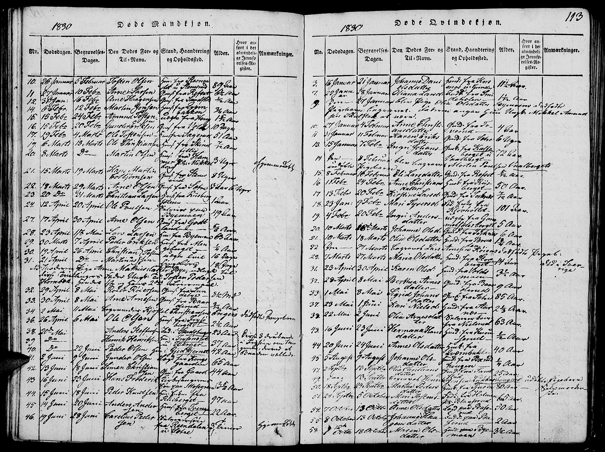 Grue prestekontor, AV/SAH-PREST-036/H/Ha/Hab/L0002: Parish register (copy) no. 2, 1815-1841, p. 113