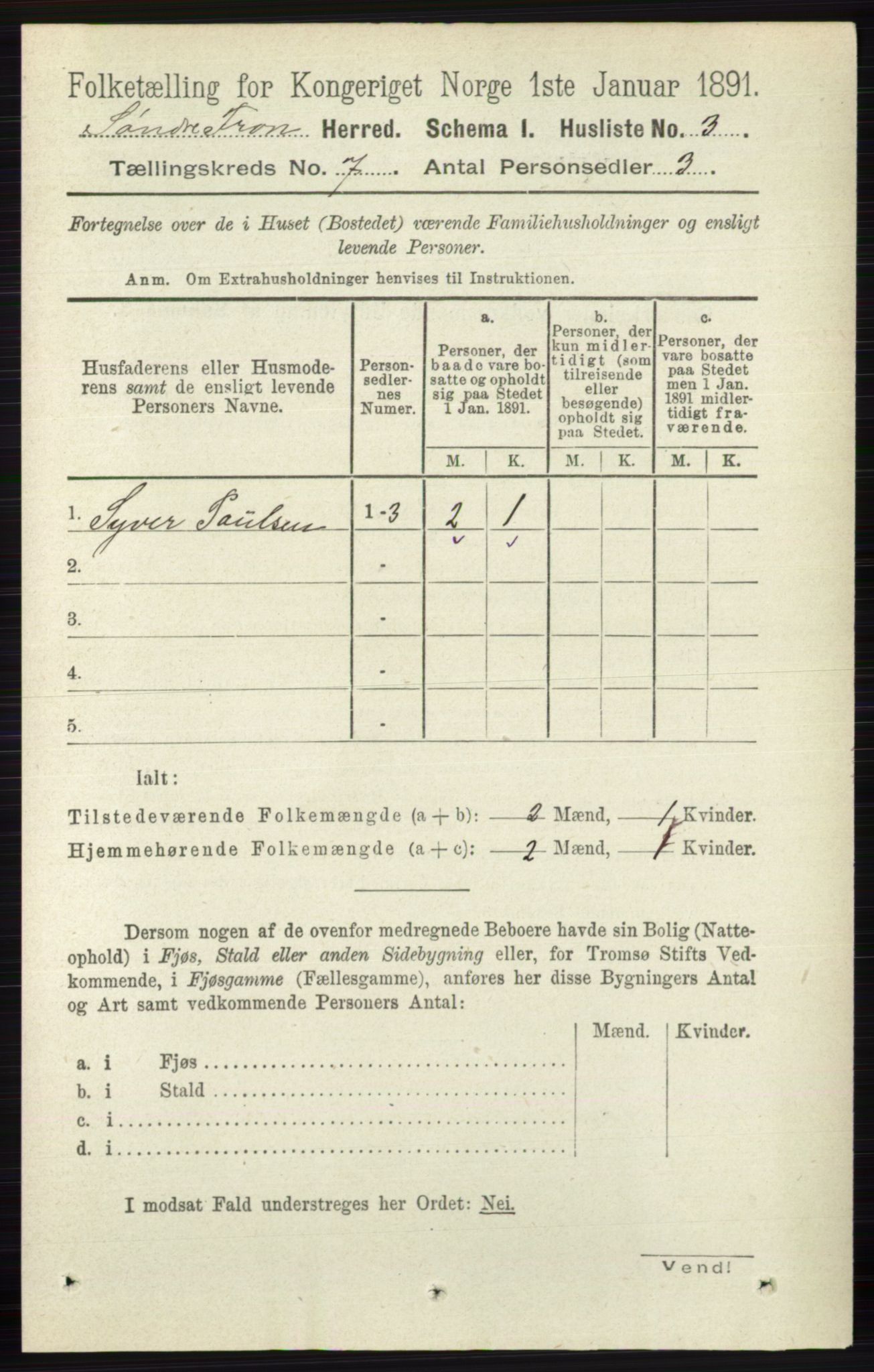 RA, 1891 census for 0519 Sør-Fron, 1891, p. 2927