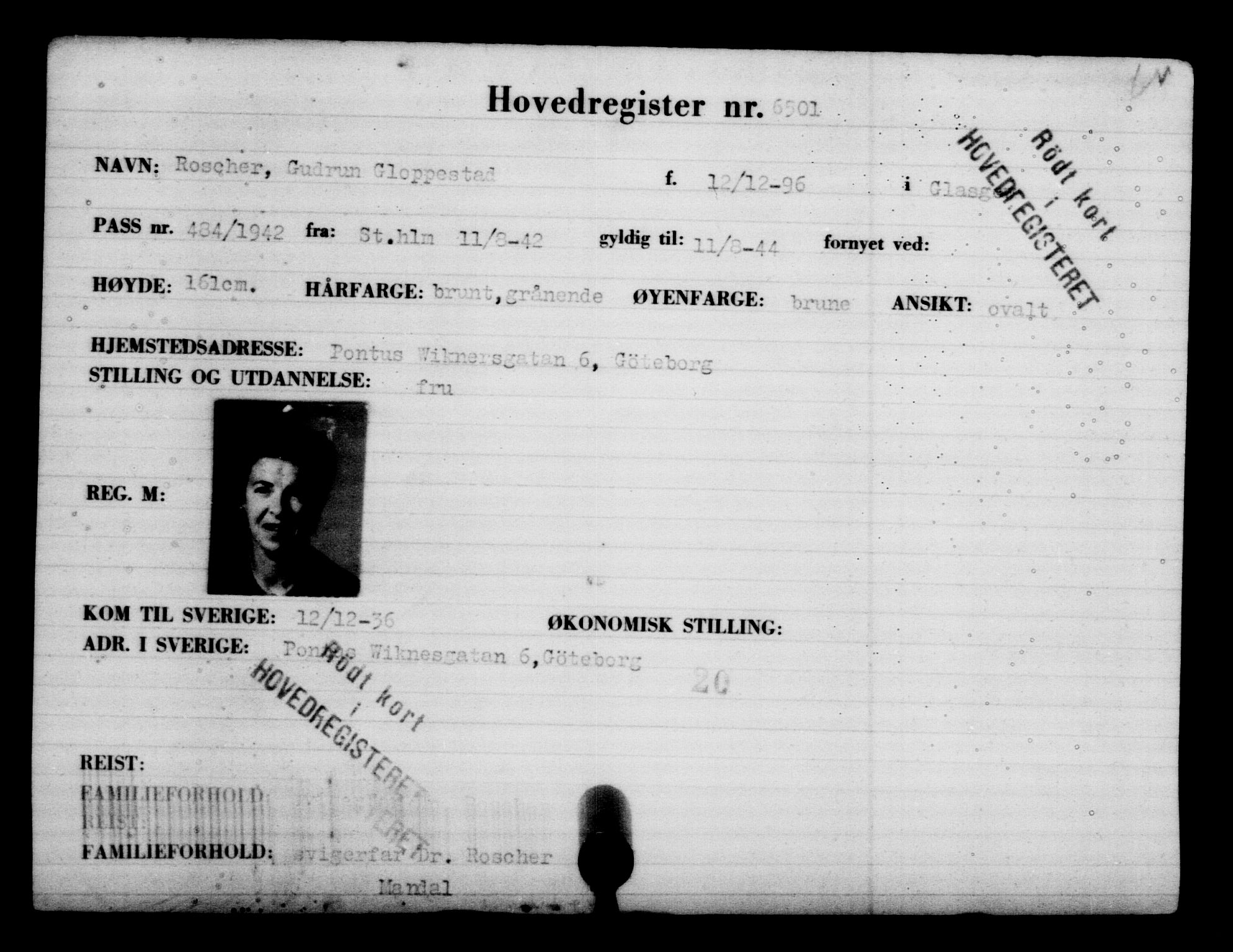 Den Kgl. Norske Legasjons Flyktningskontor, RA/S-6753/V/Va/L0004: Kjesäterkartoteket.  Flyktningenr. 3496-6610, 1940-1945, p. 3558