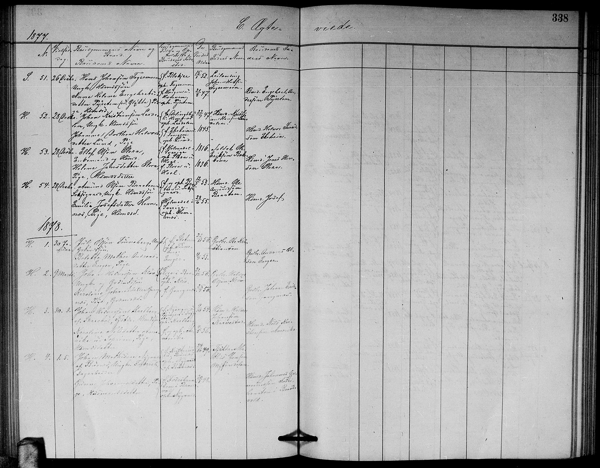 Høland prestekontor Kirkebøker, SAO/A-10346a/G/Ga/L0006: Parish register (copy) no. I 6, 1869-1879, p. 338