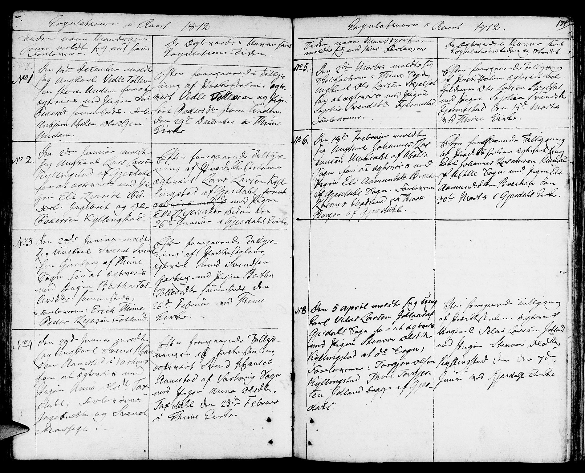 Lye sokneprestkontor, SAST/A-101794/001/30BA/L0002: Parish register (official) no. A 2, 1799-1817, p. 175