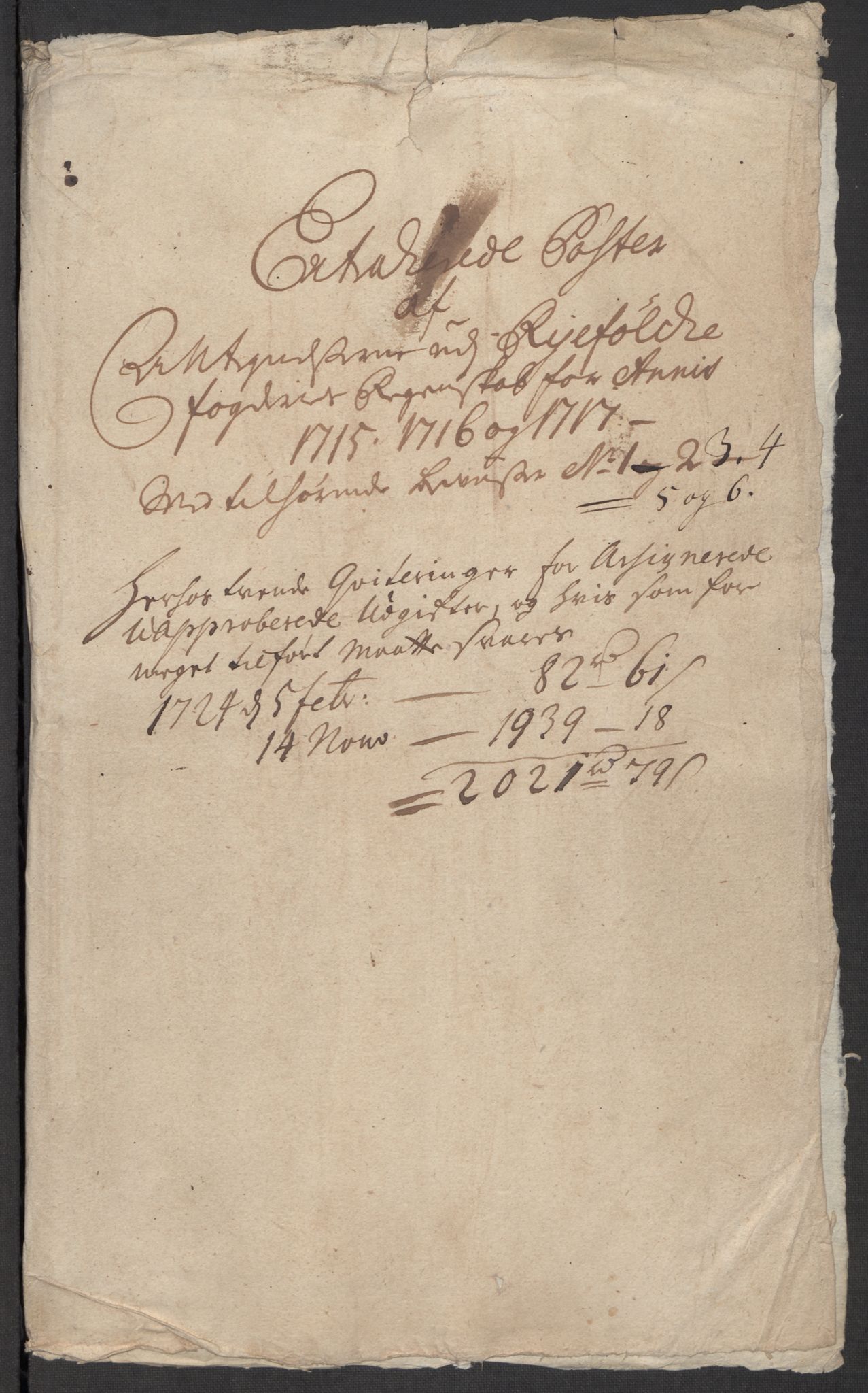 Rentekammeret inntil 1814, Reviderte regnskaper, Fogderegnskap, RA/EA-4092/R47/L2870: Fogderegnskap Ryfylke, 1717, p. 413