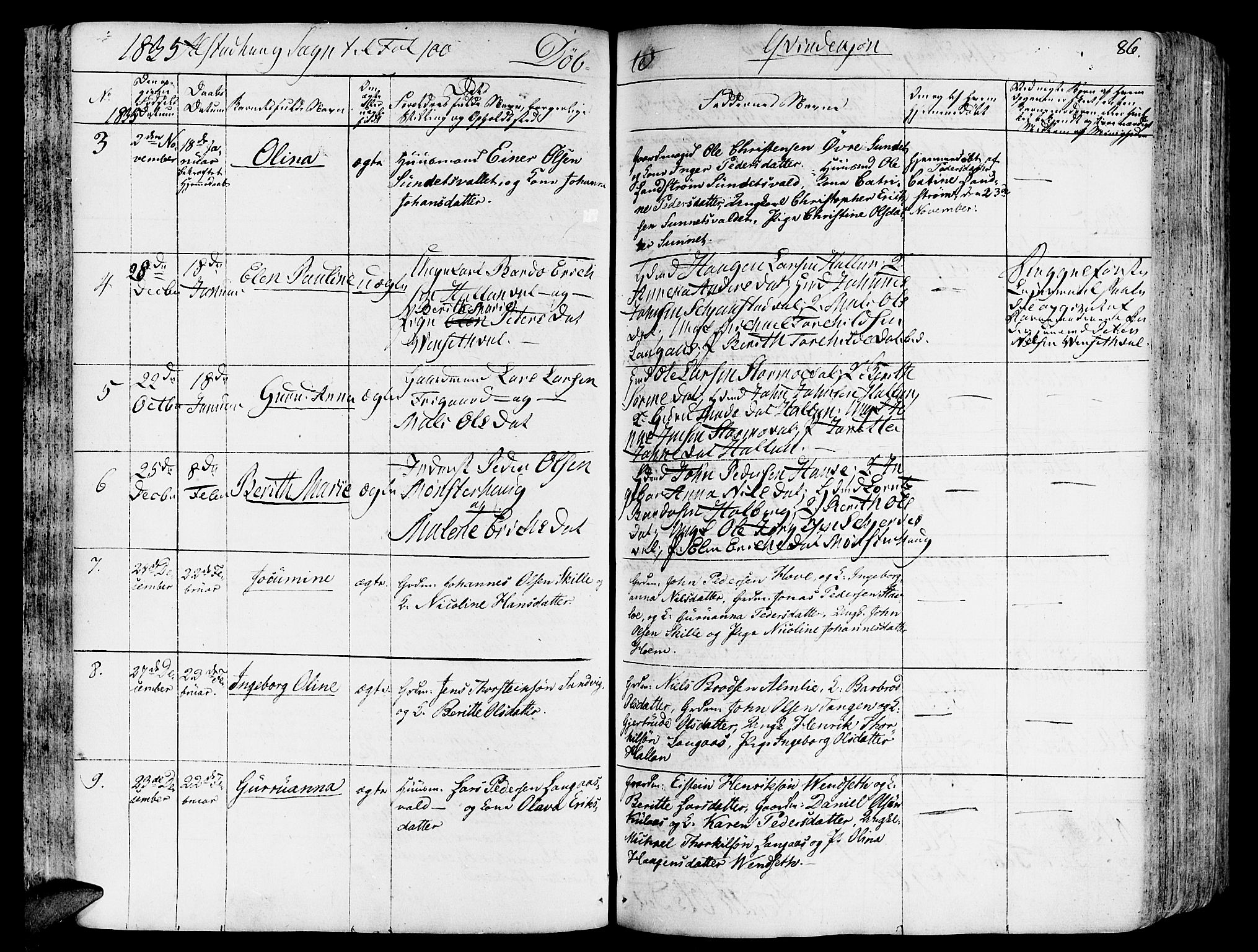 Ministerialprotokoller, klokkerbøker og fødselsregistre - Nord-Trøndelag, AV/SAT-A-1458/717/L0152: Parish register (official) no. 717A05 /1, 1825-1836, p. 86