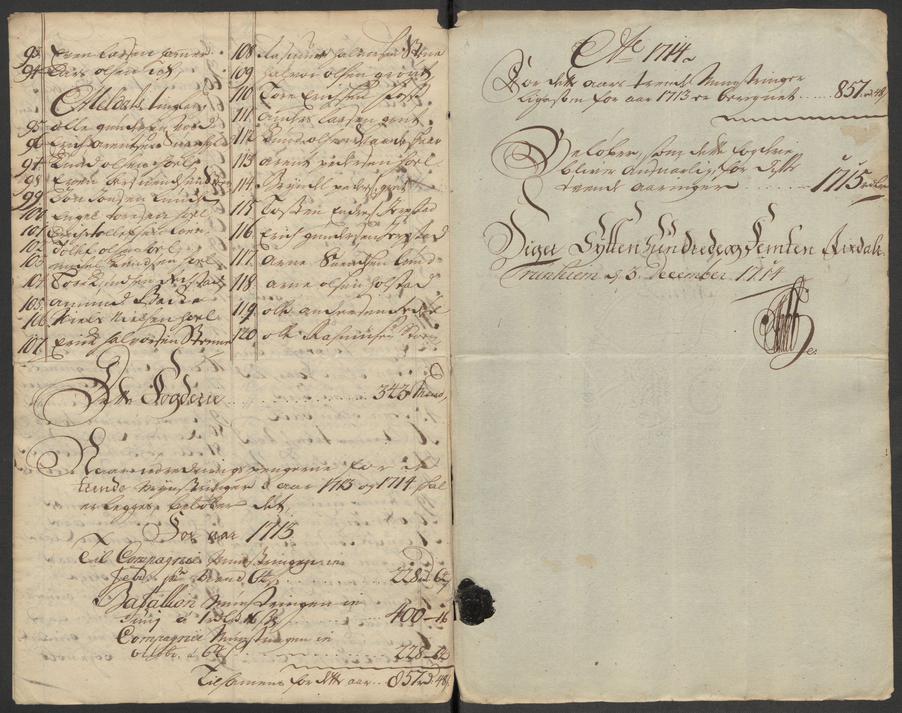 Rentekammeret inntil 1814, Reviderte regnskaper, Fogderegnskap, AV/RA-EA-4092/R60/L3965: Fogderegnskap Orkdal og Gauldal, 1714, p. 139