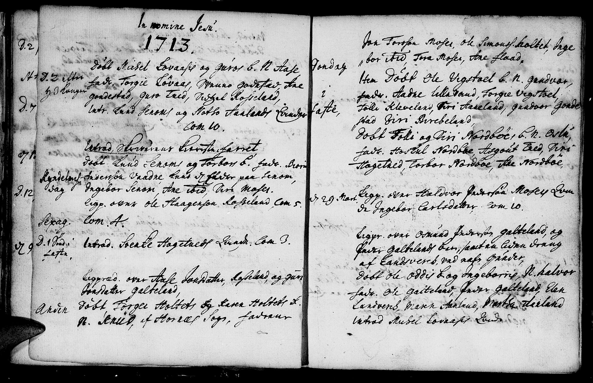 Evje sokneprestkontor, SAK/1111-0008/F/Fa/Faa/L0001: Parish register (official) no. A 1, 1705-1760, p. 24