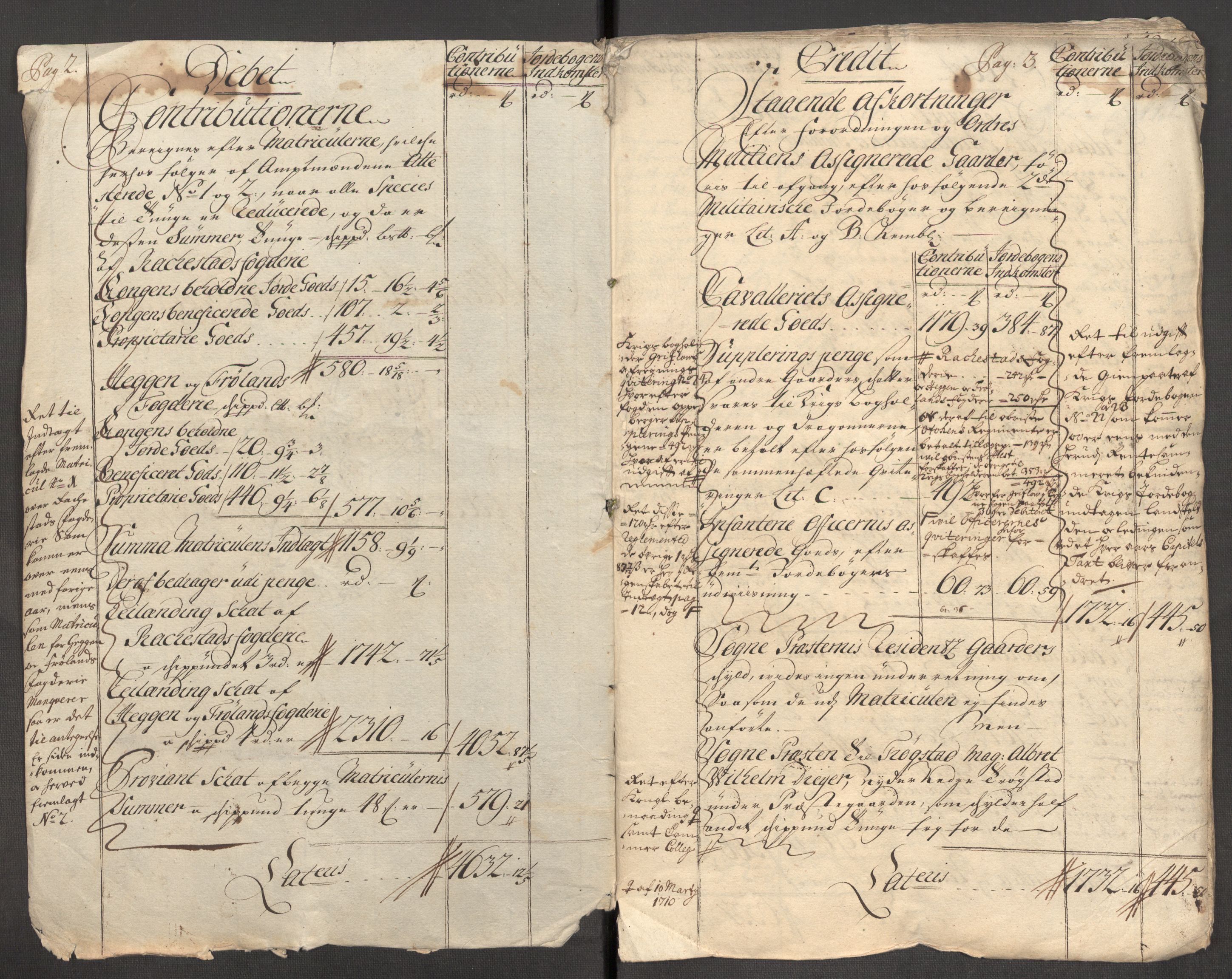 Rentekammeret inntil 1814, Reviderte regnskaper, Fogderegnskap, AV/RA-EA-4092/R07/L0306: Fogderegnskap Rakkestad, Heggen og Frøland, 1713, p. 3