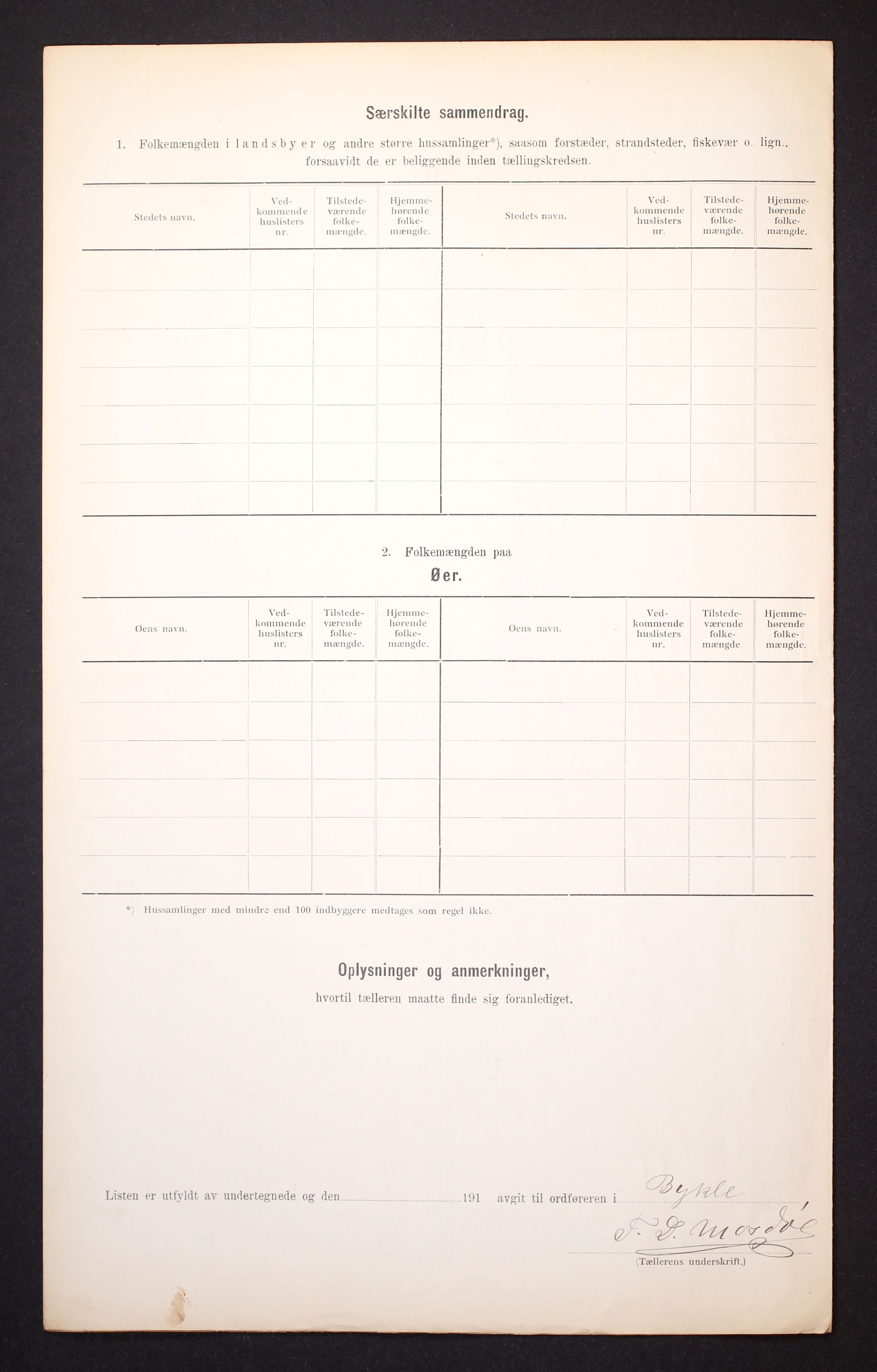 RA, 1910 census for Bykle, 1910, p. 9