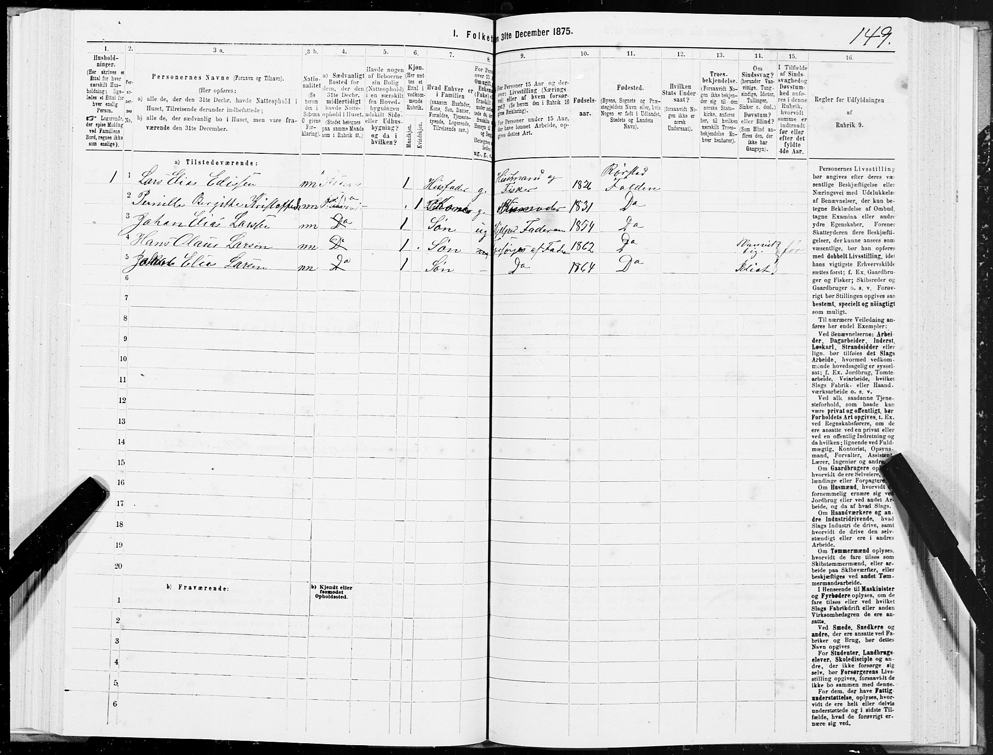 SAT, 1875 census for 1845P Folda, 1875, p. 2149