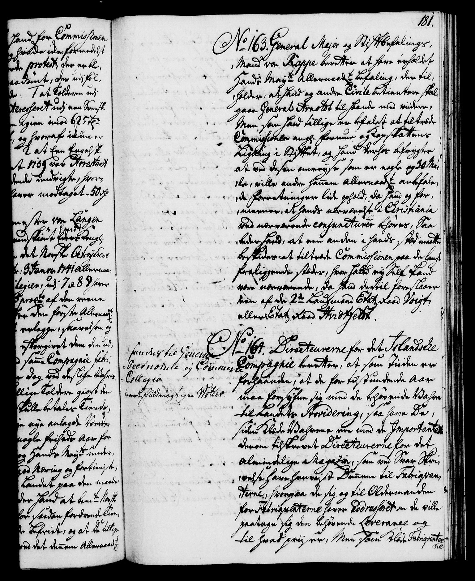 Rentekammeret, Kammerkanselliet, RA/EA-3111/G/Gh/Gha/L0025: Norsk ekstraktmemorialprotokoll (merket RK 53.70), 1743-1744, p. 181