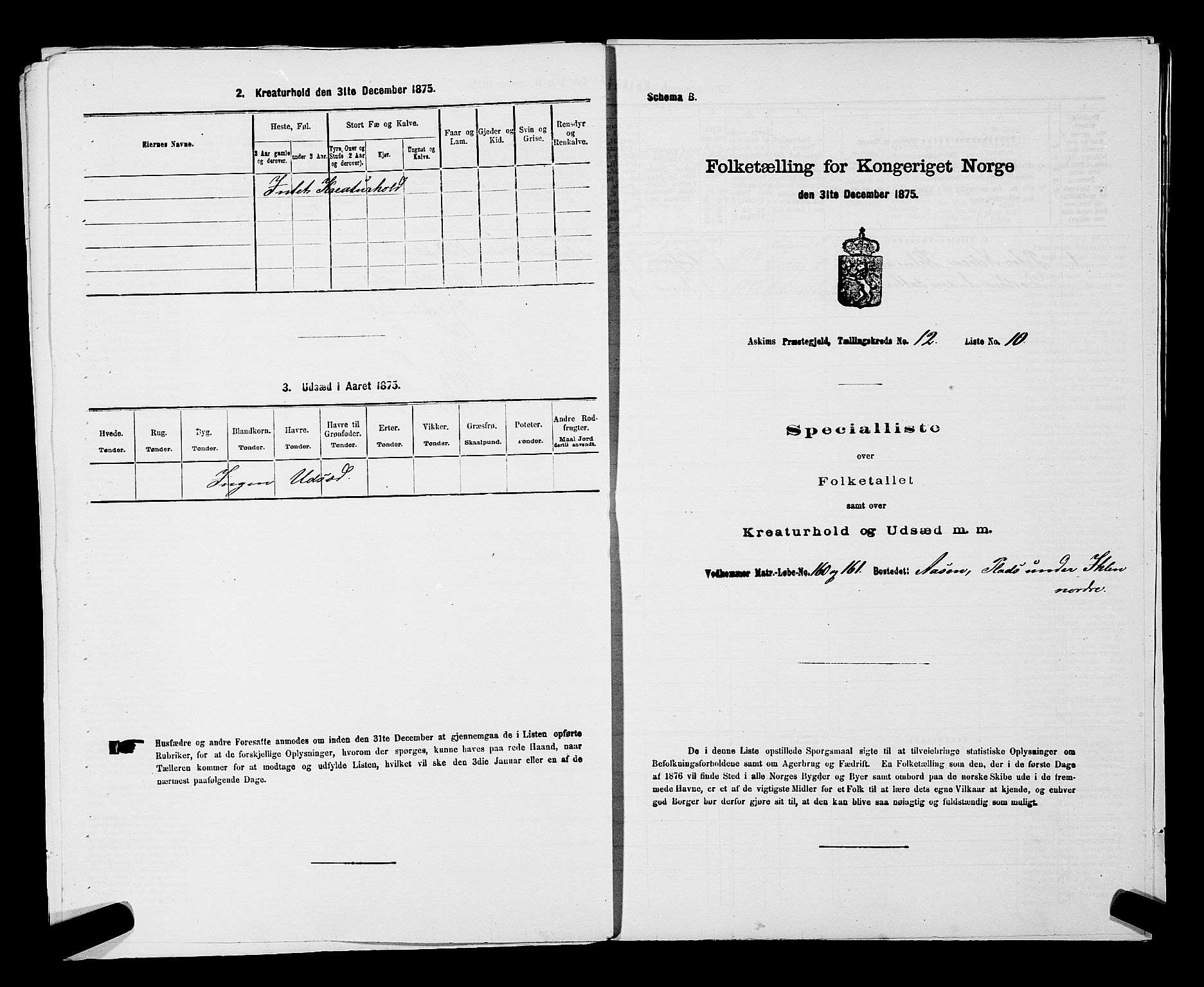 RA, 1875 census for 0124P Askim, 1875, p. 829