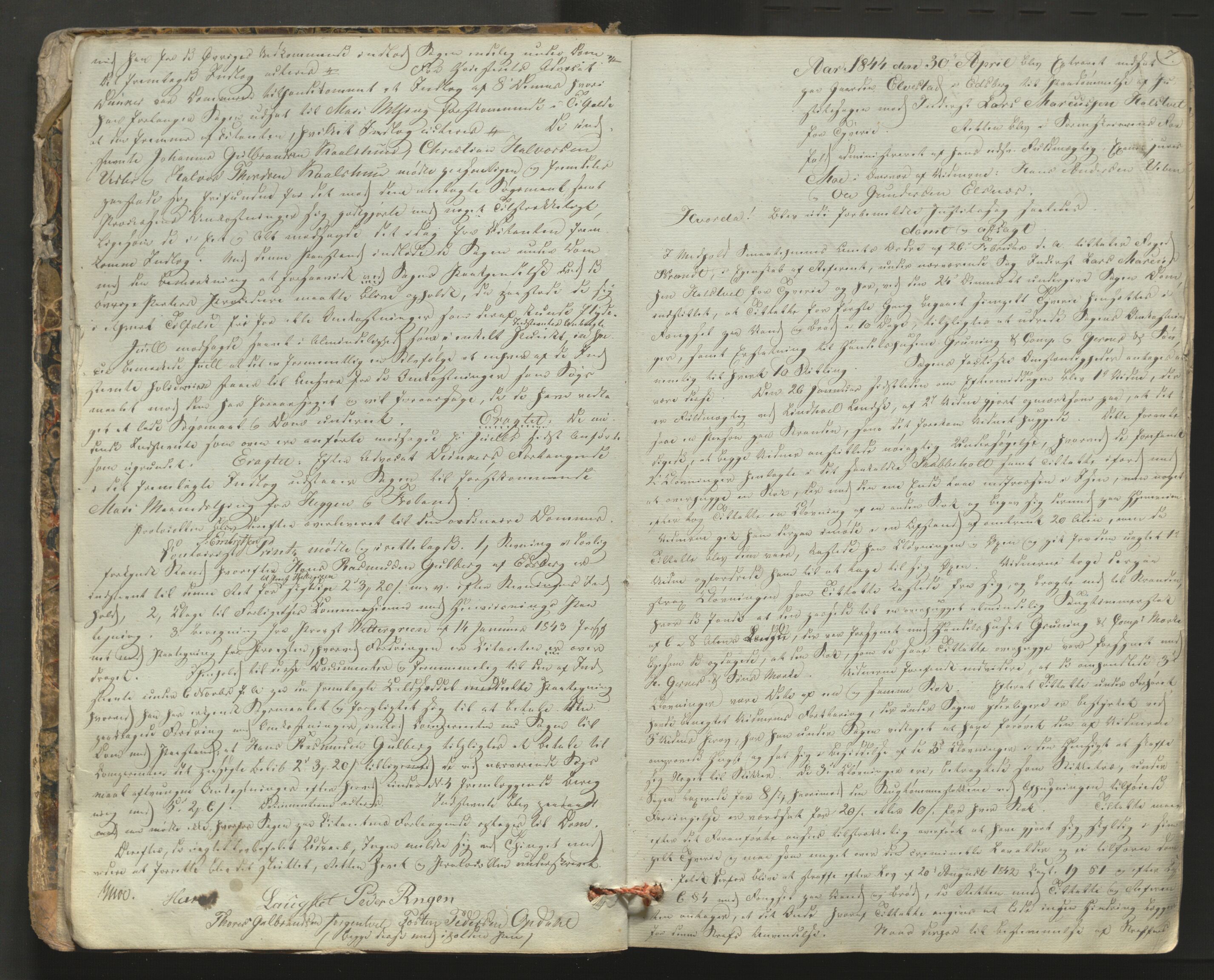 Heggen og Frøland sorenskriveri I, AV/SAO-A-11556/F/Fb/L0051: Tingbok, 1844-1851, p. 6b-7a