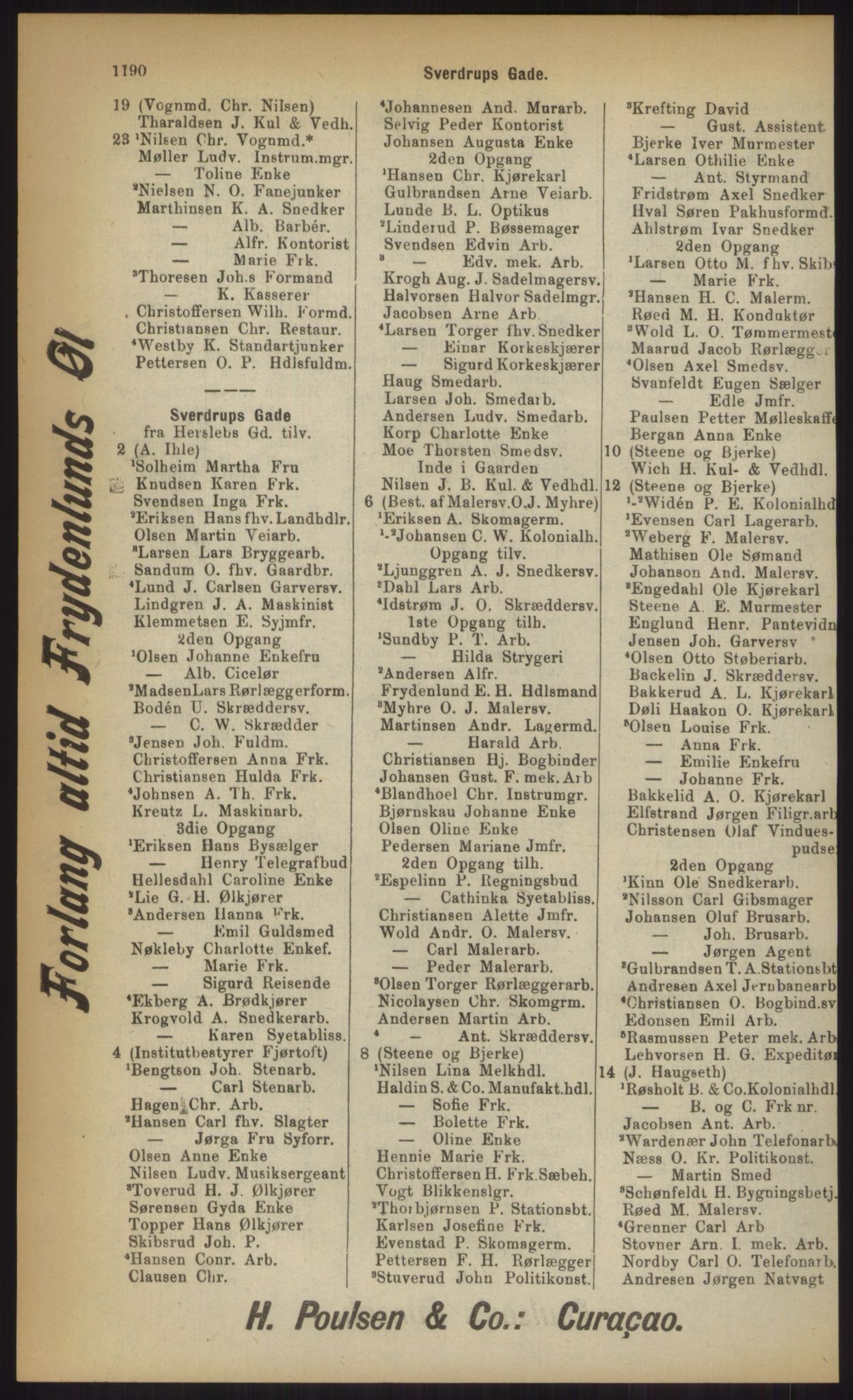 Kristiania/Oslo adressebok, PUBL/-, 1903, p. 1190