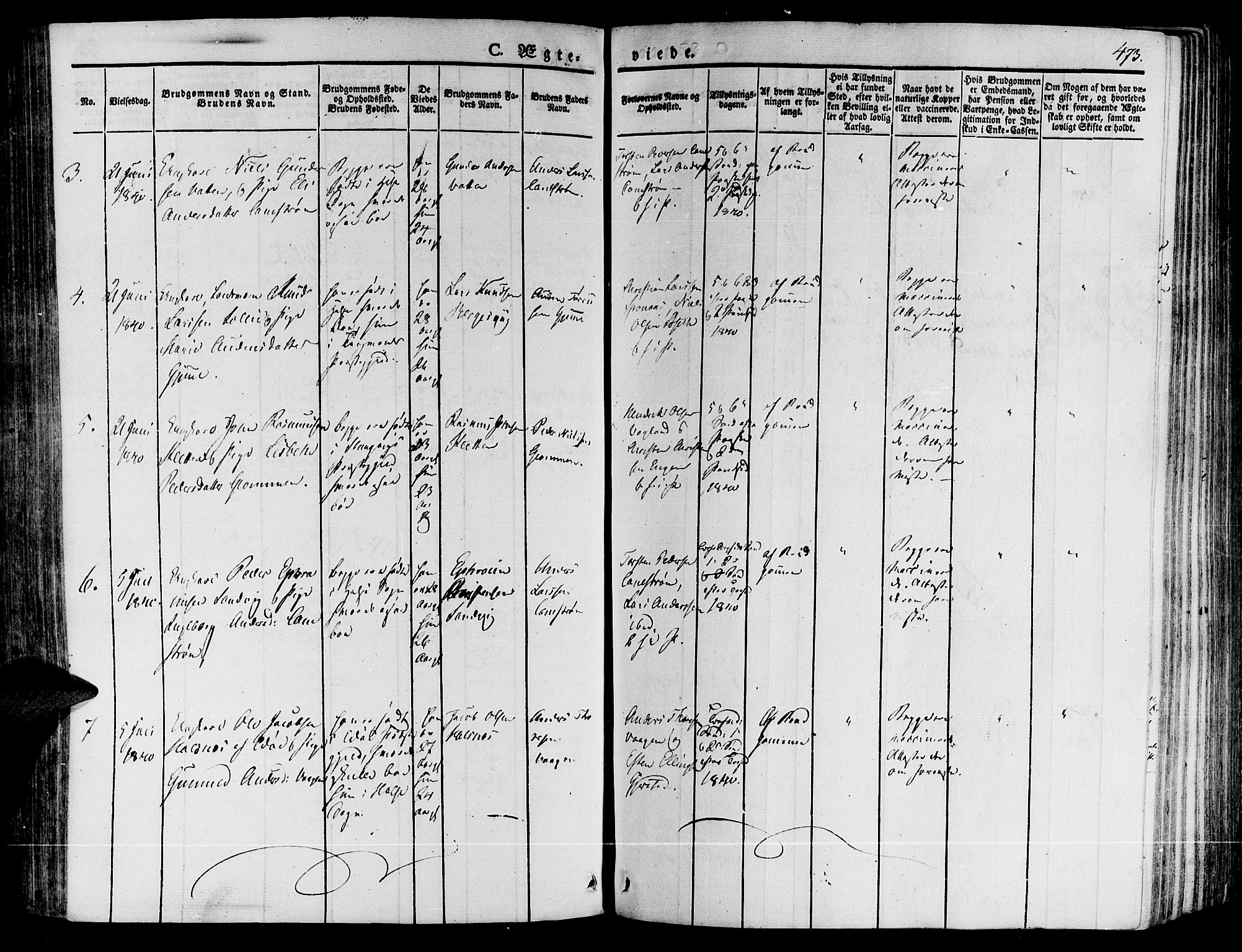 Ministerialprotokoller, klokkerbøker og fødselsregistre - Møre og Romsdal, AV/SAT-A-1454/592/L1025: Parish register (official) no. 592A03 /2, 1831-1849, p. 473