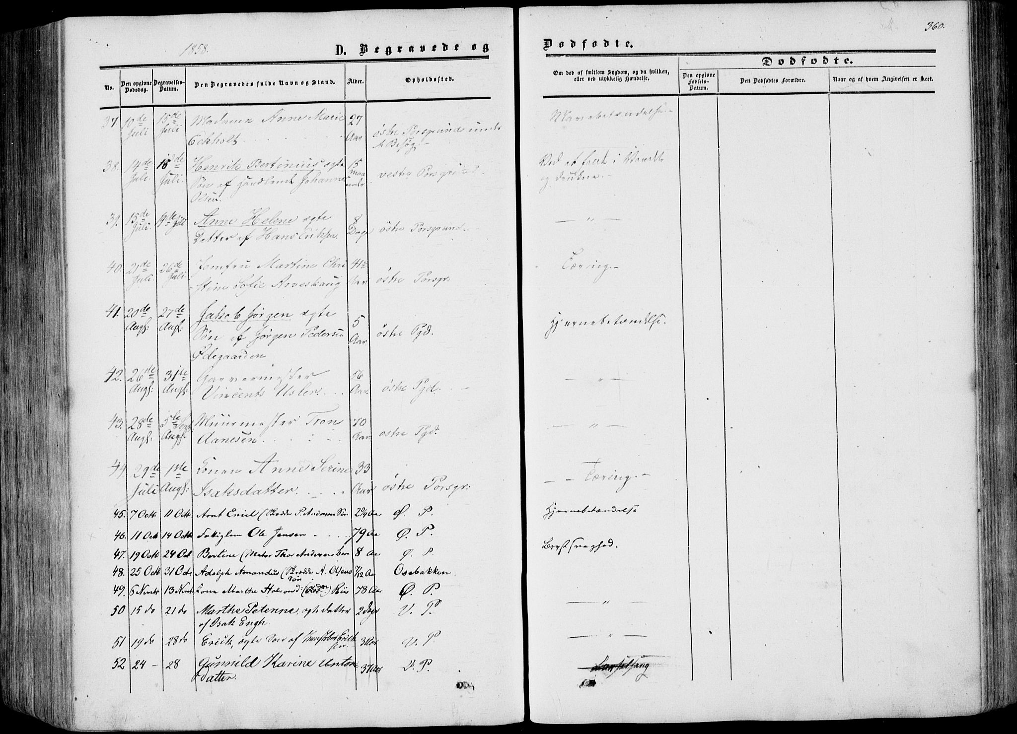 Porsgrunn kirkebøker , AV/SAKO-A-104/F/Fa/L0007: Parish register (official) no. 7, 1858-1877, p. 360