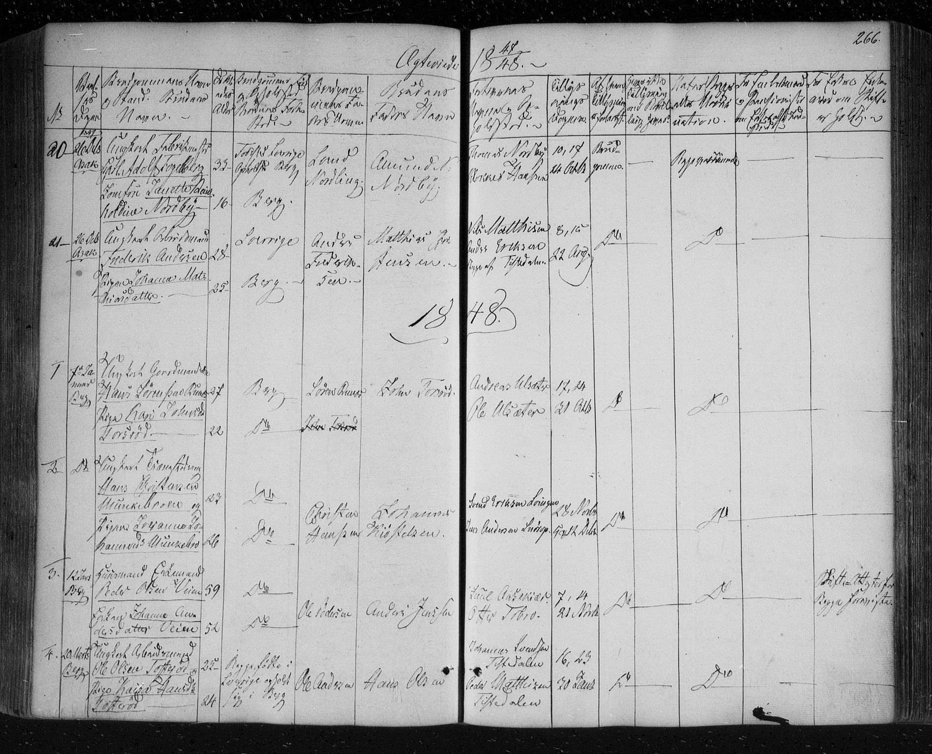 Berg prestekontor Kirkebøker, SAO/A-10902/F/Fa/L0004: Parish register (official) no. I 4, 1843-1860, p. 266