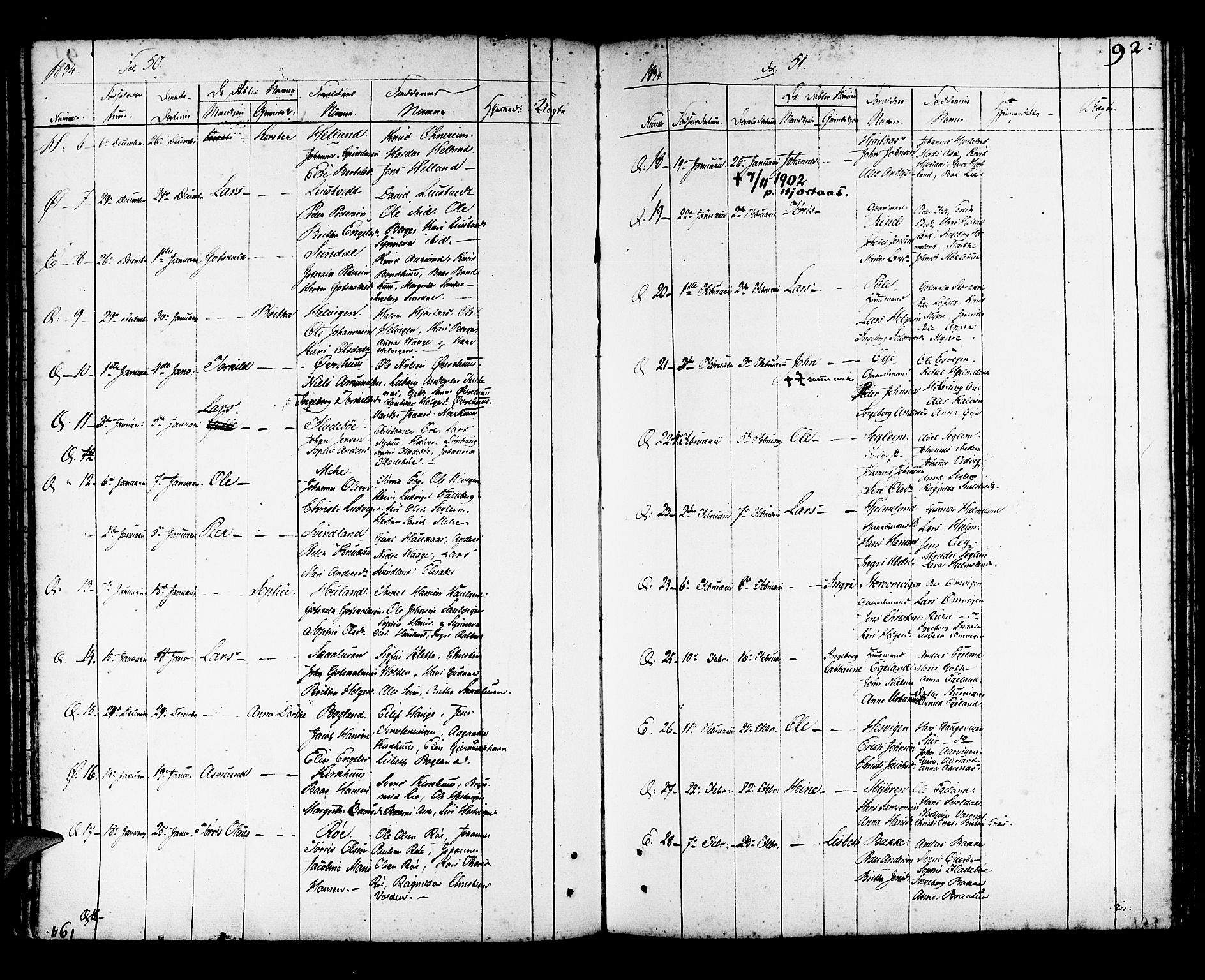 Kvinnherad sokneprestembete, SAB/A-76401/H/Haa: Parish register (official) no. A 5, 1811-1835, p. 92