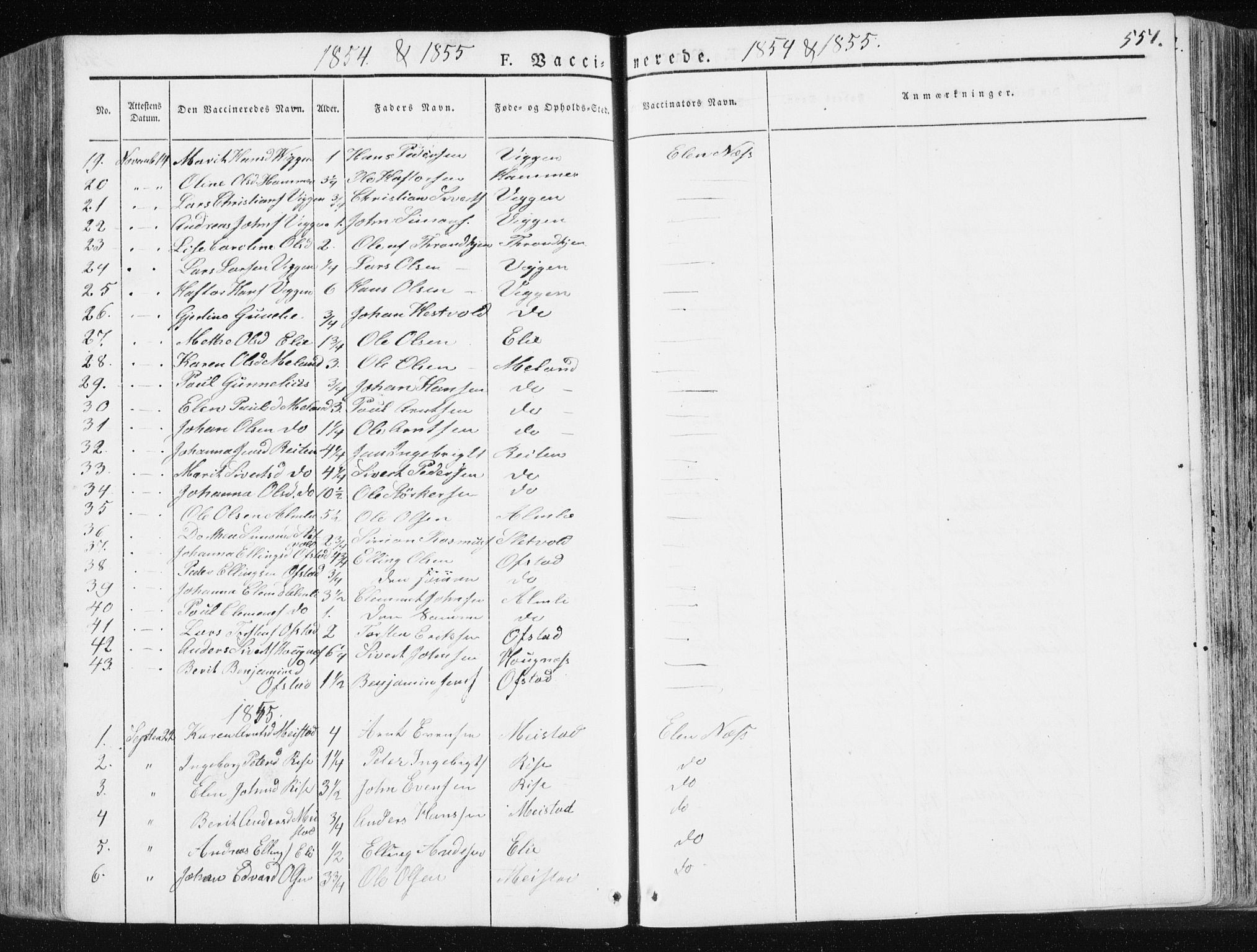 Ministerialprotokoller, klokkerbøker og fødselsregistre - Sør-Trøndelag, SAT/A-1456/665/L0771: Parish register (official) no. 665A06, 1830-1856, p. 551