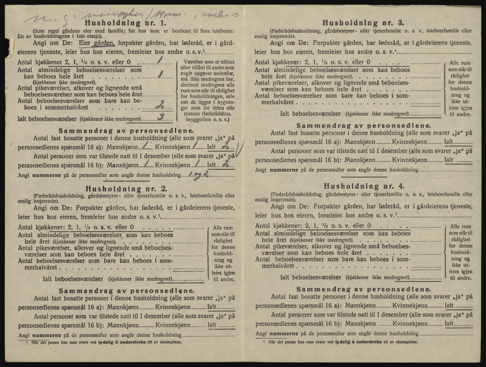 SAO, 1920 census for Glemmen, 1920, p. 2866