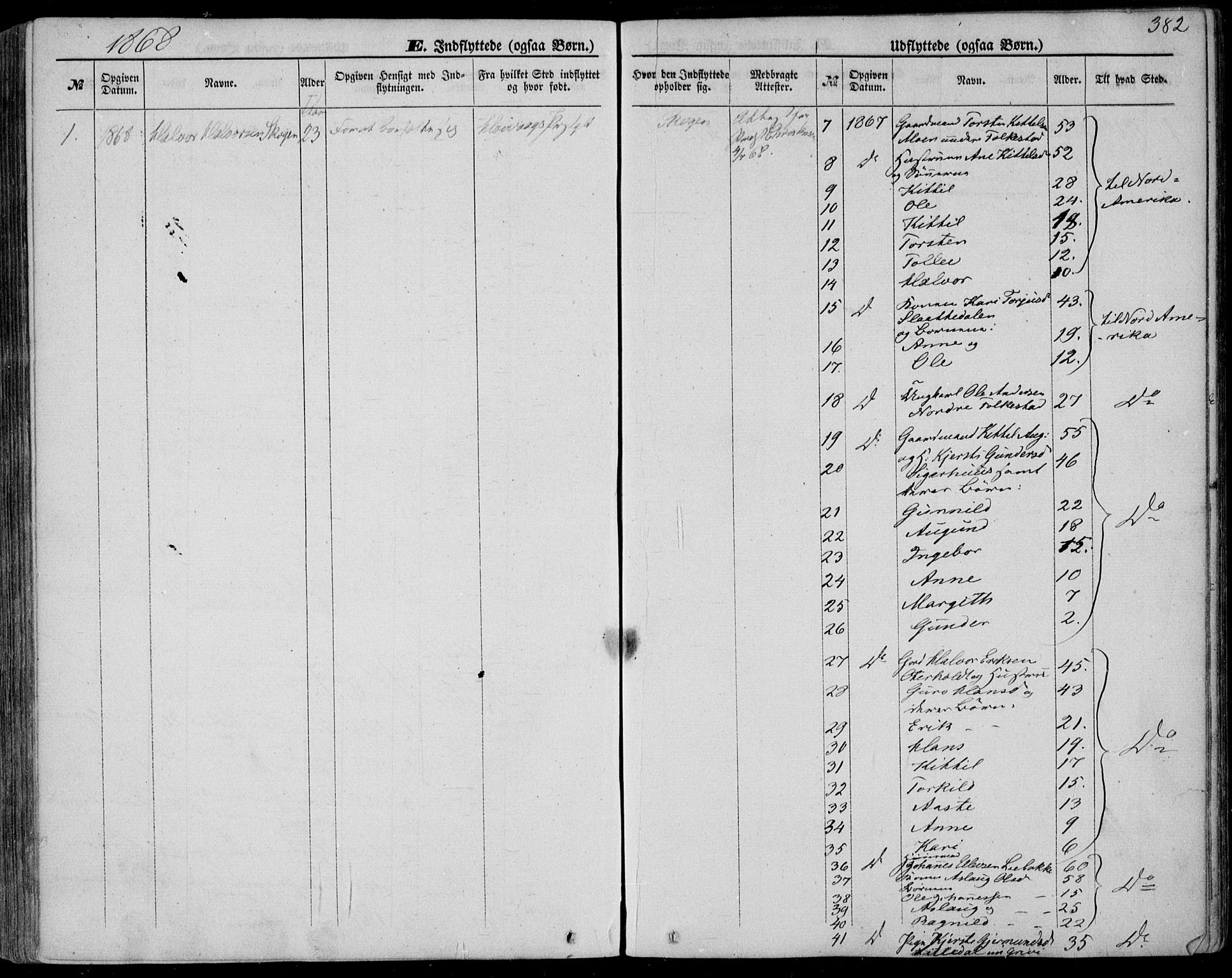 Bø kirkebøker, SAKO/A-257/F/Fa/L0009: Parish register (official) no. 9, 1862-1879, p. 382