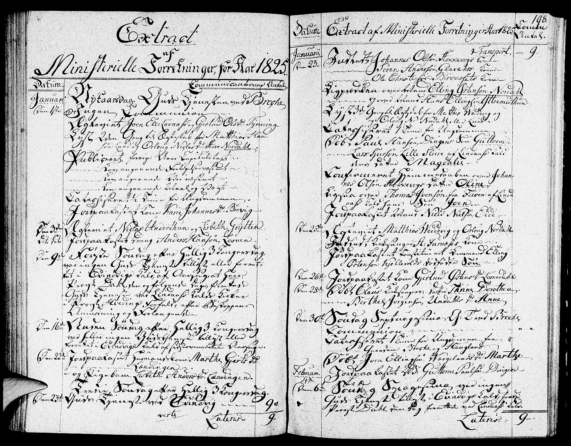 Gulen sokneprestembete, SAB/A-80201/H/Haa/Haaa/L0017: Parish register (official) no. A 17, 1809-1825, p. 198