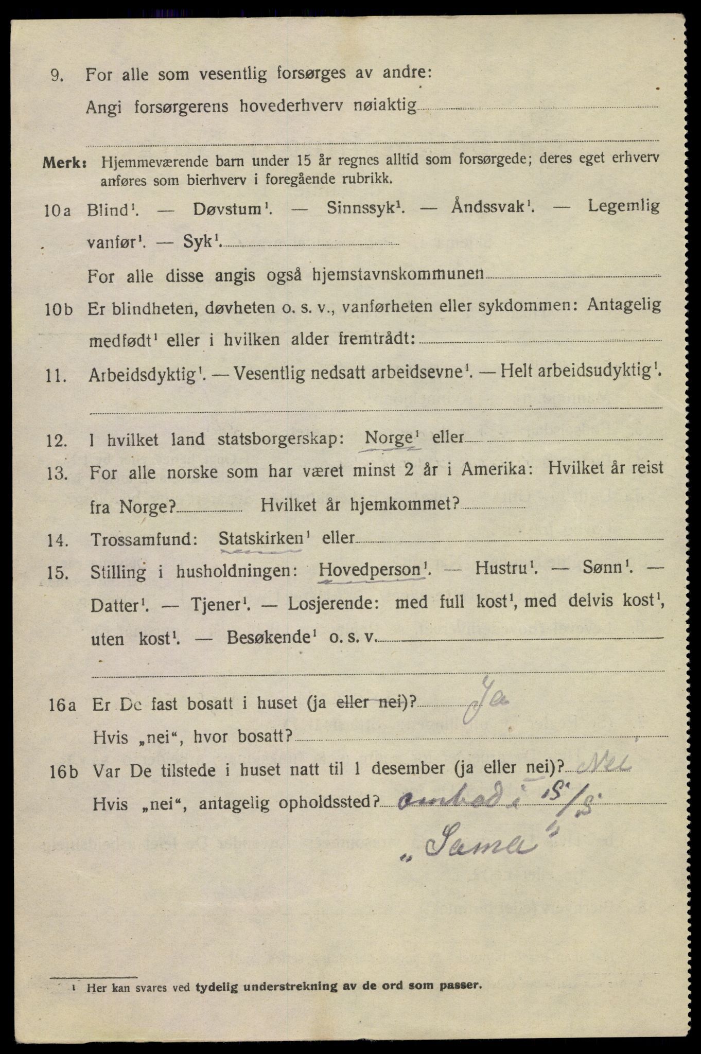SAKO, 1920 census for Kragerø, 1920, p. 7698