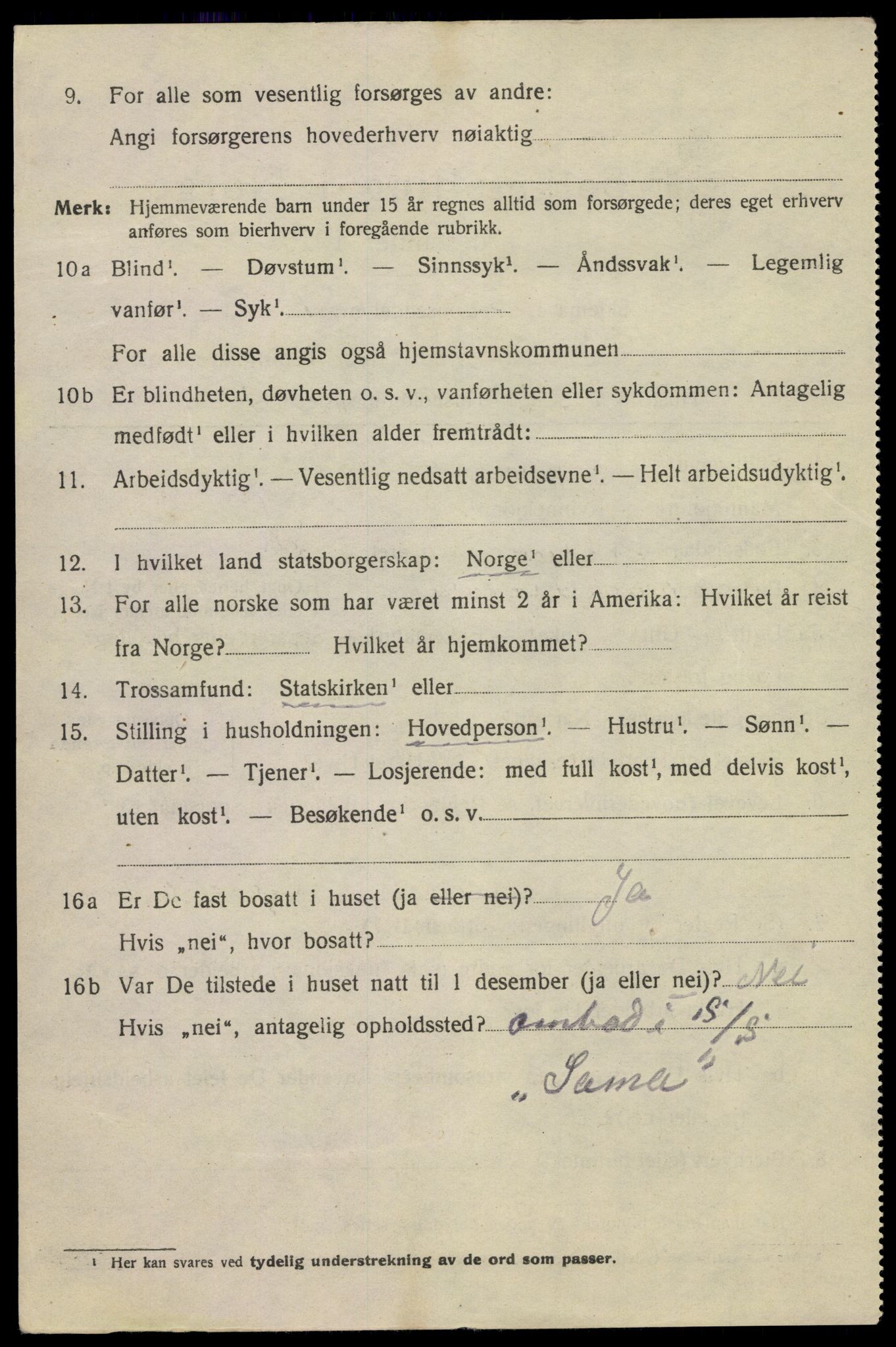 SAKO, 1920 census for Kragerø, 1920, p. 7698