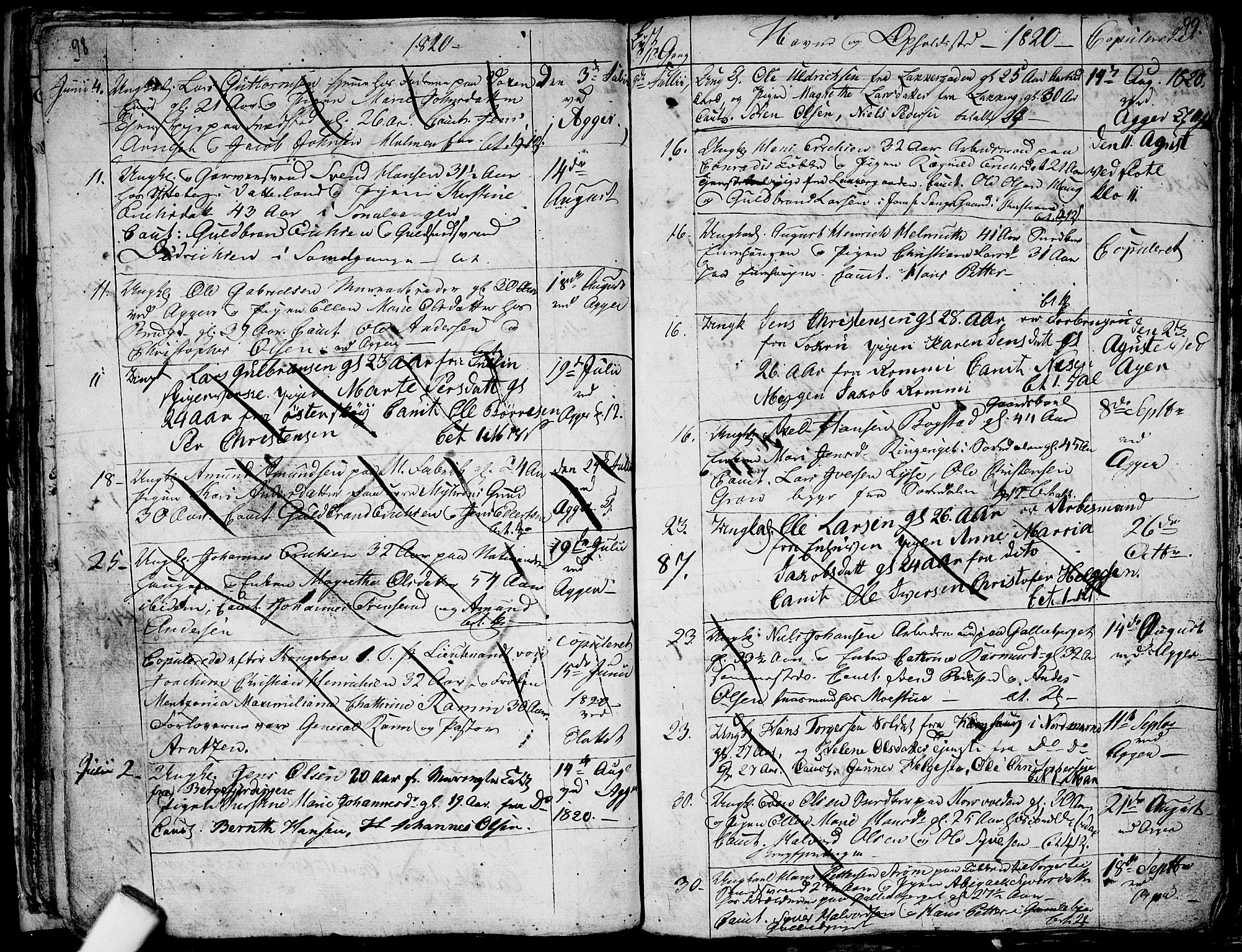 Aker prestekontor kirkebøker, SAO/A-10861/G/L0001: Parish register (copy) no. 1, 1796-1826, p. 98-99