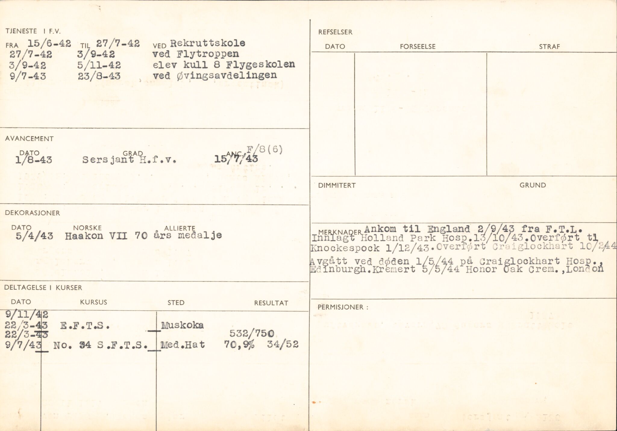 Forsvaret, Forsvarets overkommando/Luftforsvarsstaben, AV/RA-RAFA-4079/P/Pa/L0052: Personellpapirer, 1917, p. 467