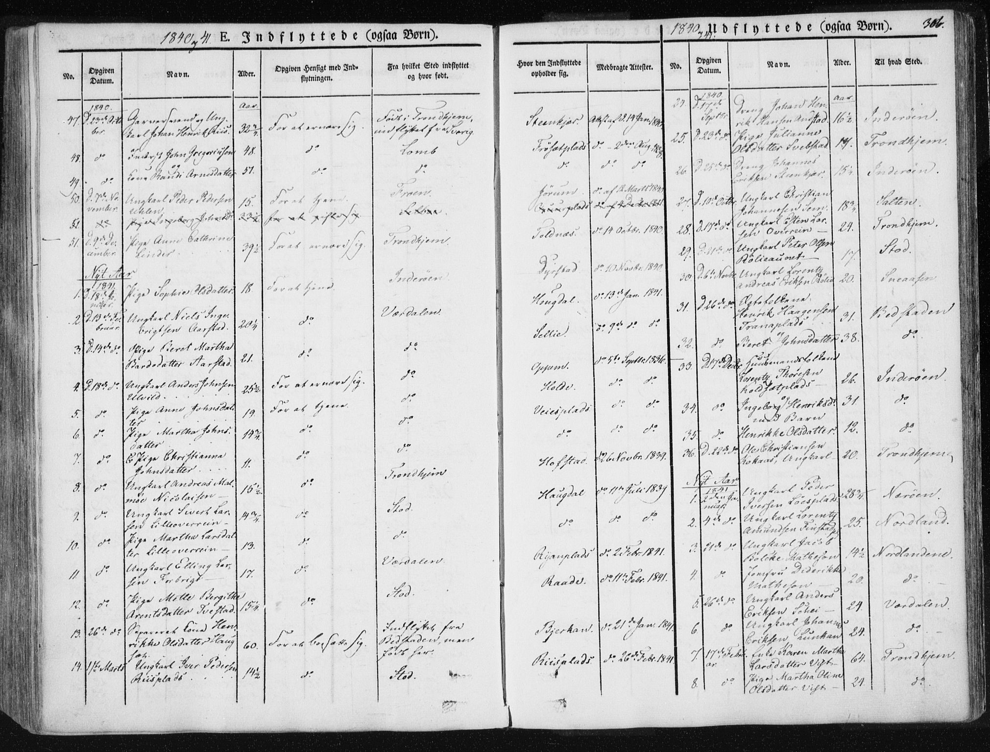 Ministerialprotokoller, klokkerbøker og fødselsregistre - Nord-Trøndelag, SAT/A-1458/735/L0339: Parish register (official) no. 735A06 /1, 1836-1848, p. 306