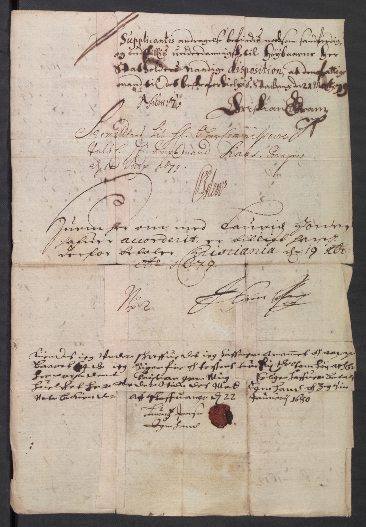 Rentekammeret inntil 1814, Reviderte regnskaper, Byregnskaper, AV/RA-EA-4066/R/Ro/L0301: [O3] Kontribusjonsregnskap, 1679-1684, p. 35