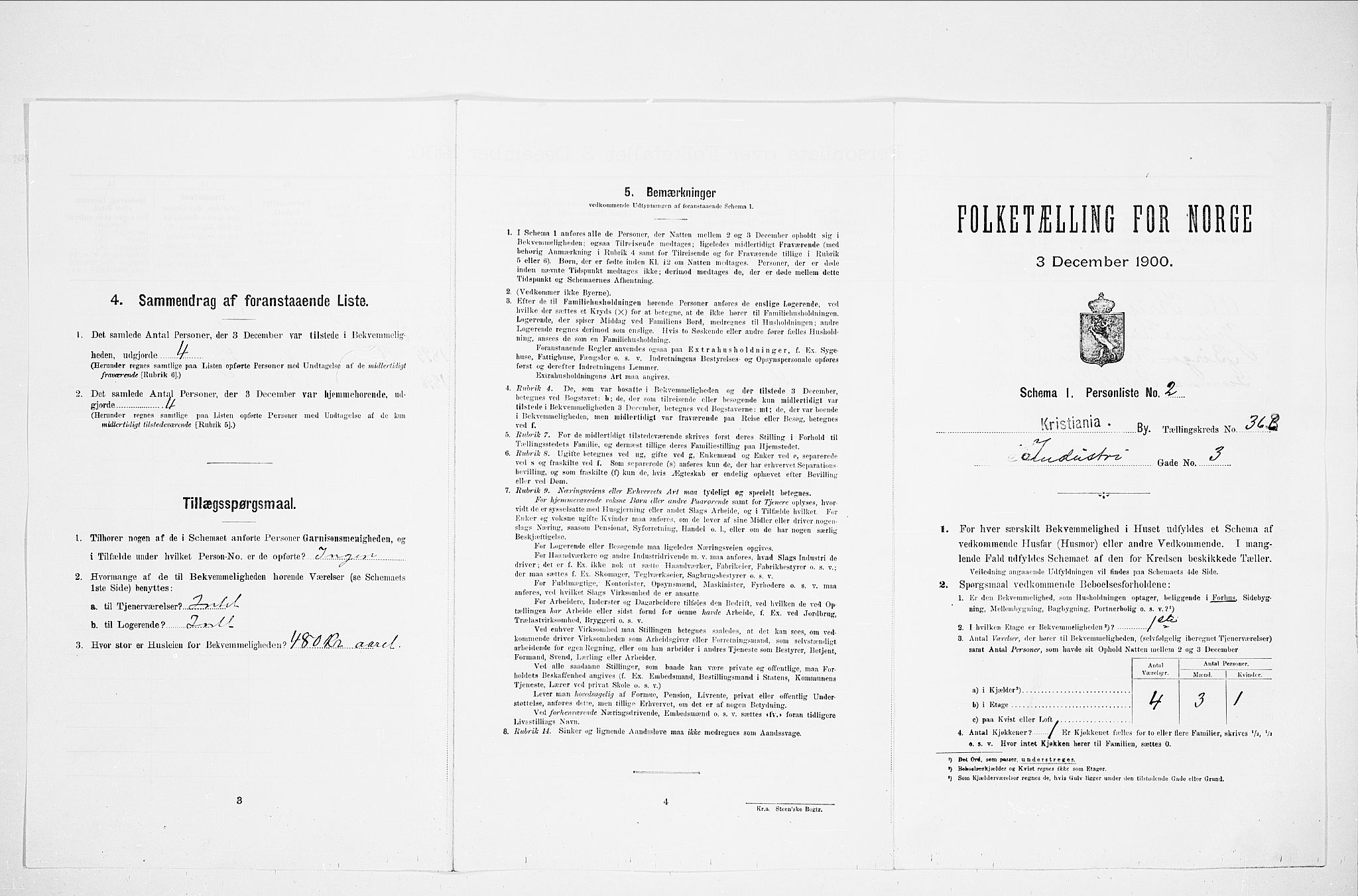 SAO, 1900 census for Kristiania, 1900, p. 40794