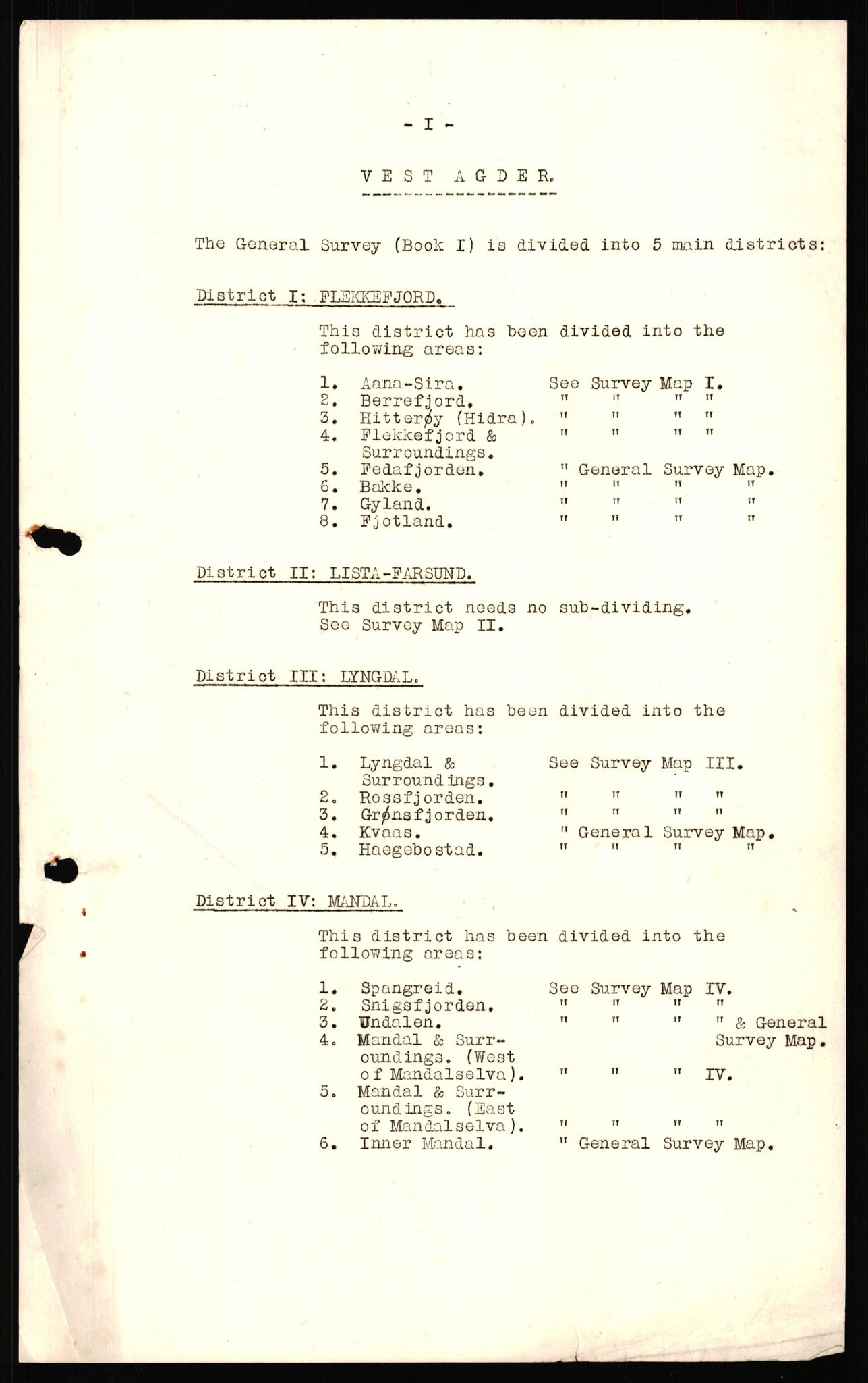 Forsvaret, Forsvarets overkommando II, AV/RA-RAFA-3915/D/Dd/L0023: Vest-Agder, 1942-1943, p. 2