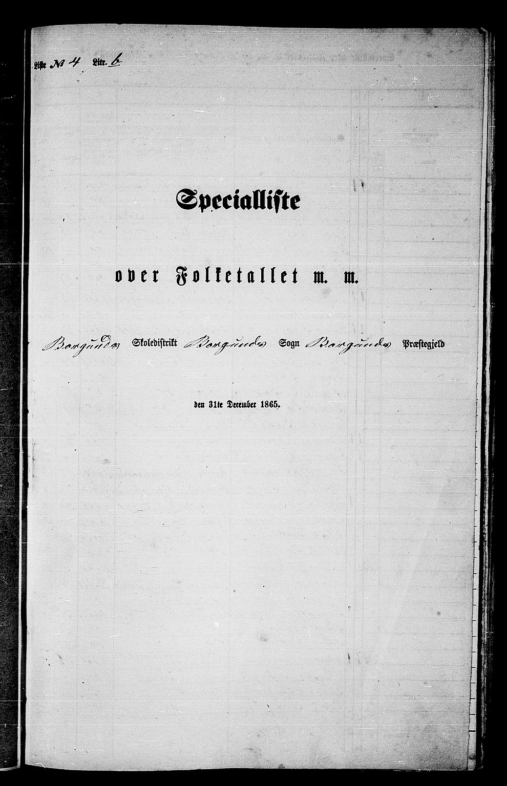 RA, 1865 census for Borgund, 1865, p. 72