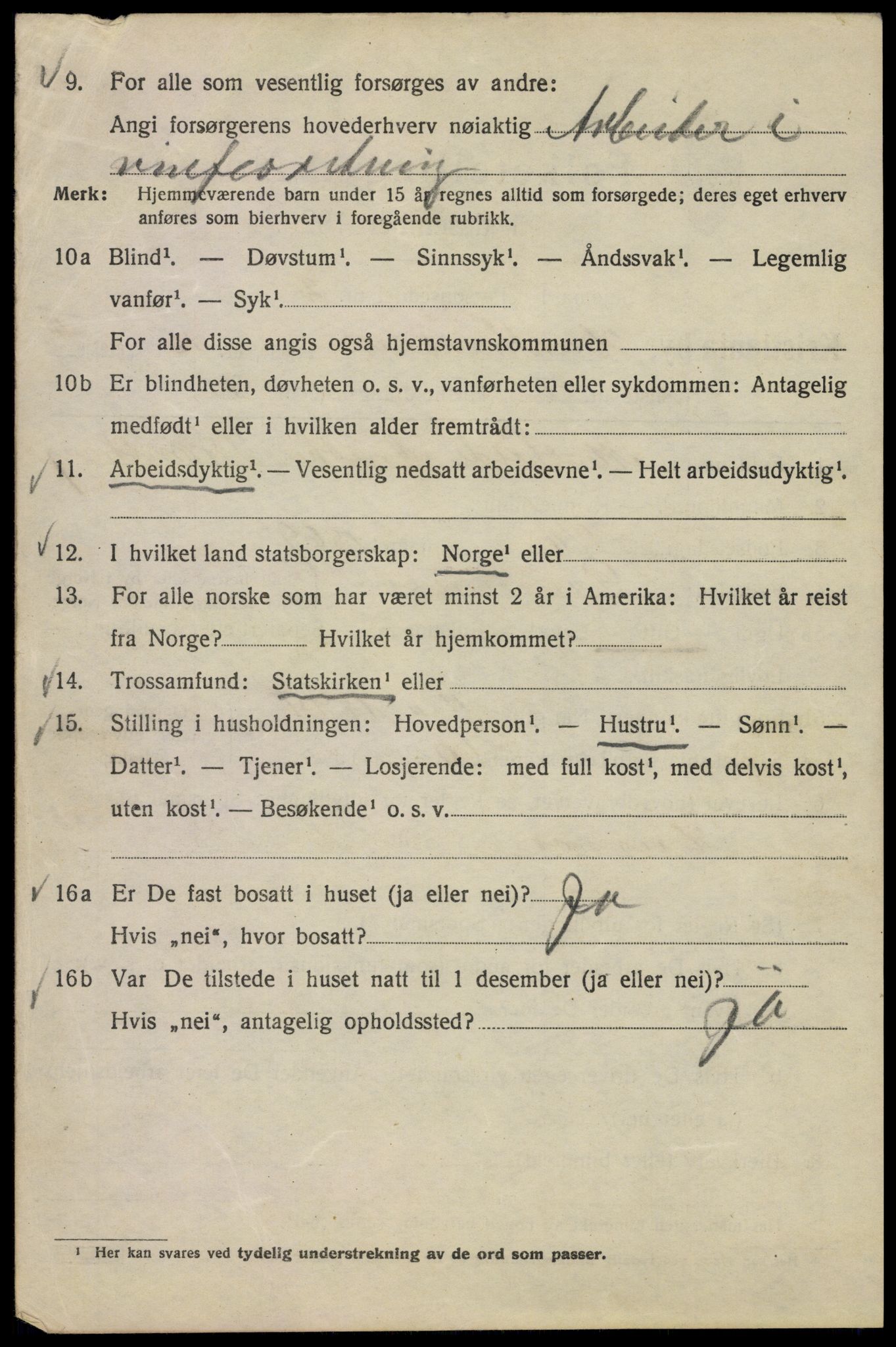 SAO, 1920 census for Kristiania, 1920, p. 277222