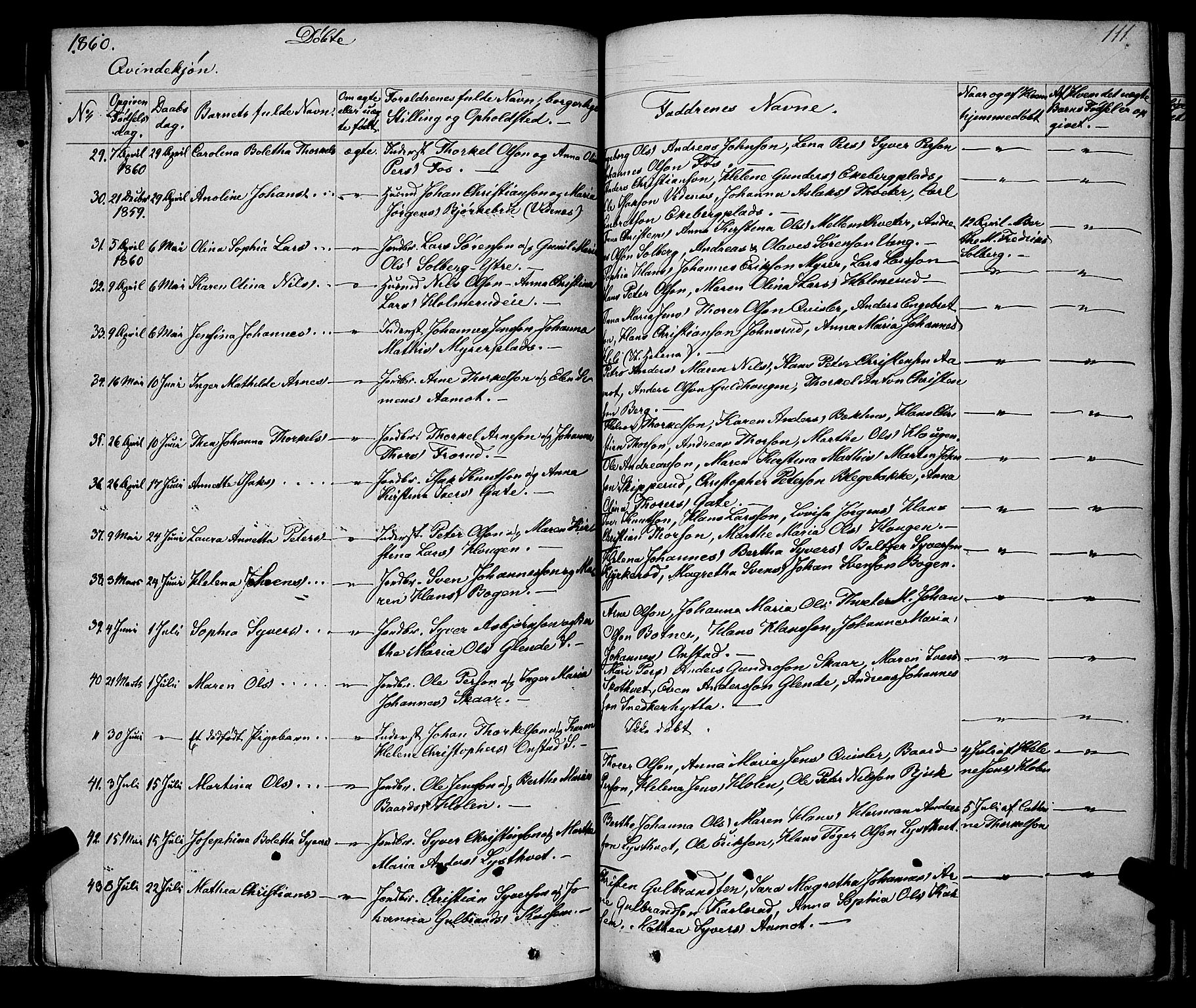 Skiptvet prestekontor Kirkebøker, AV/SAO-A-20009/F/Fa/L0006: Parish register (official) no. 6, 1839-1860, p. 111