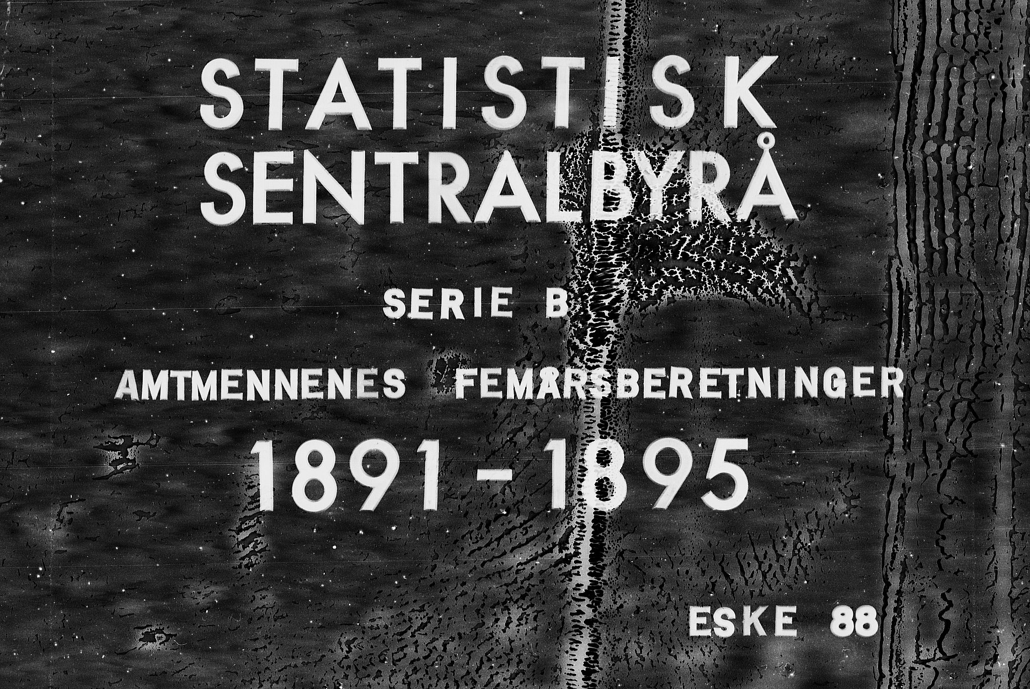 Statistisk sentralbyrå, Næringsøkonomiske emner, Generelt - Amtmennenes femårsberetninger, RA/S-2233/F/Fa/L0088: --, 1896-1900, p. 1