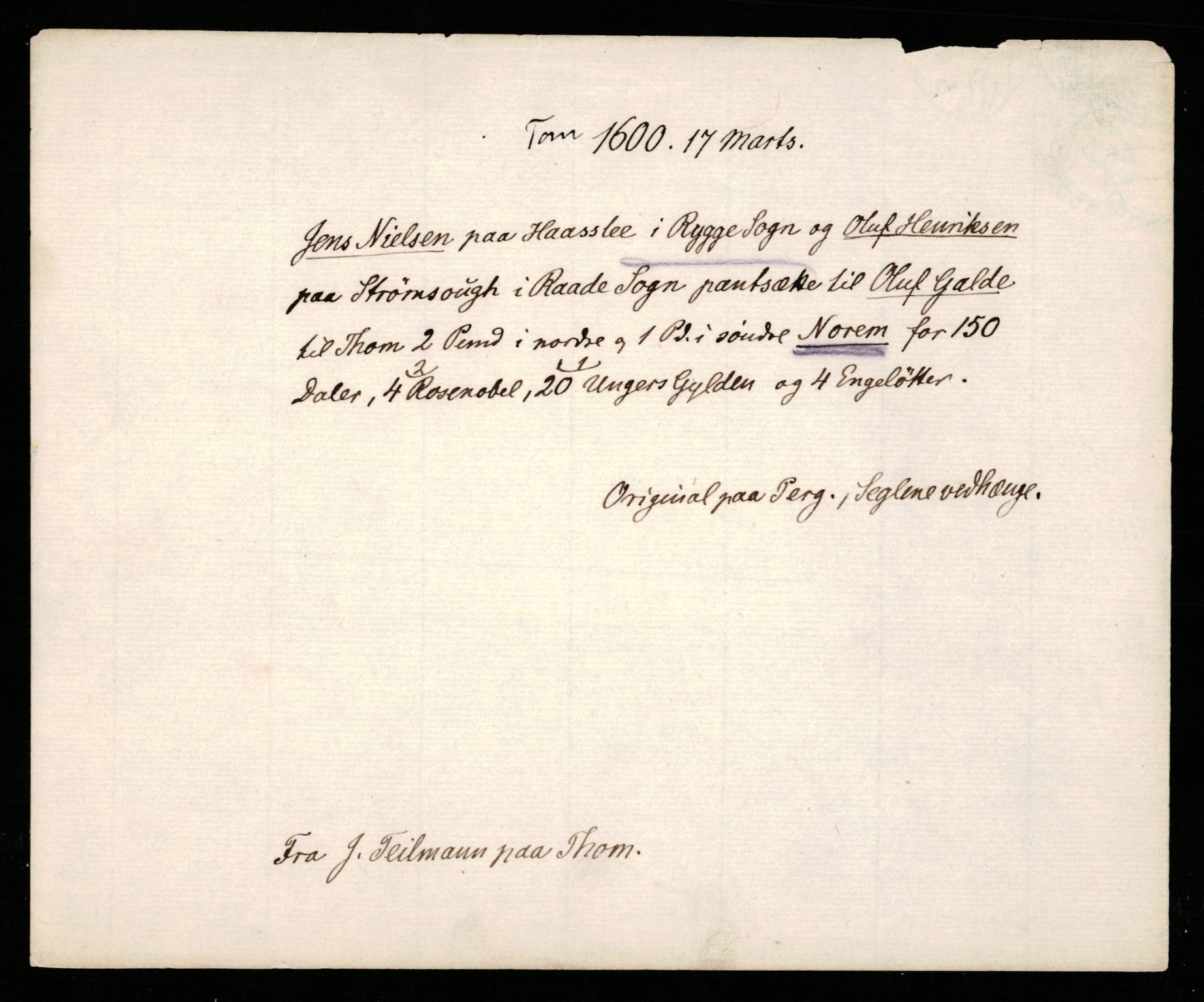 Riksarkivets diplomsamling, AV/RA-EA-5965/F35/F35b/L0004: Riksarkivets diplomer, seddelregister, 1593-1600, p. 643