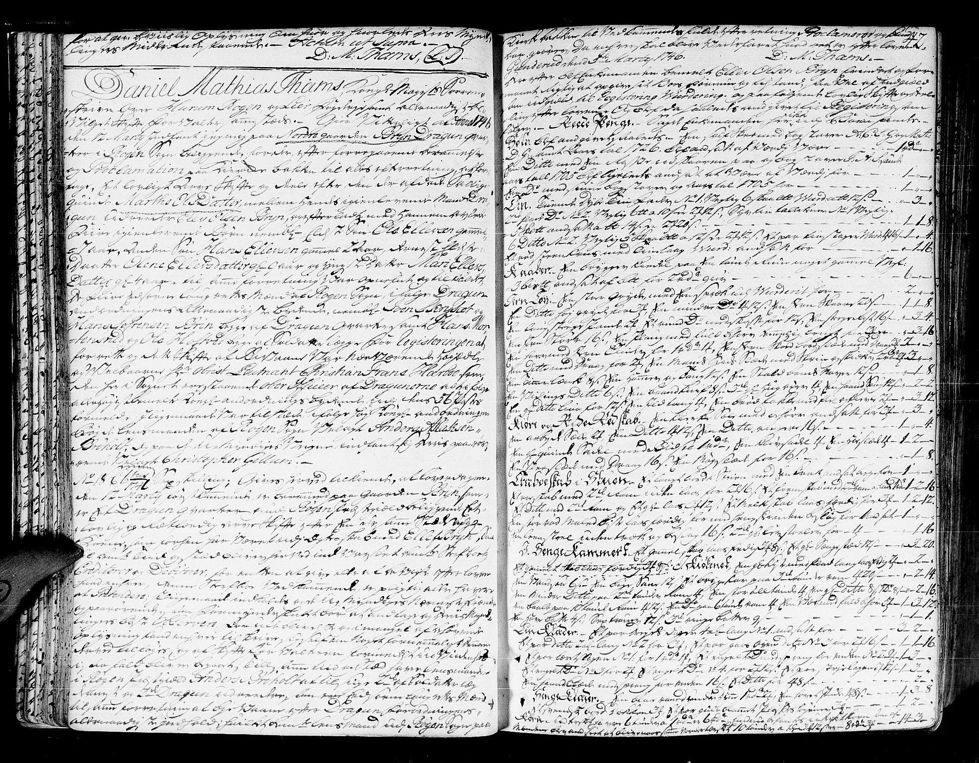 Lier, Røyken og Hurum sorenskriveri, SAKO/A-89/H/Hc/L0004: Skifteprotokoll, 1745-1761, p. 41b-42a