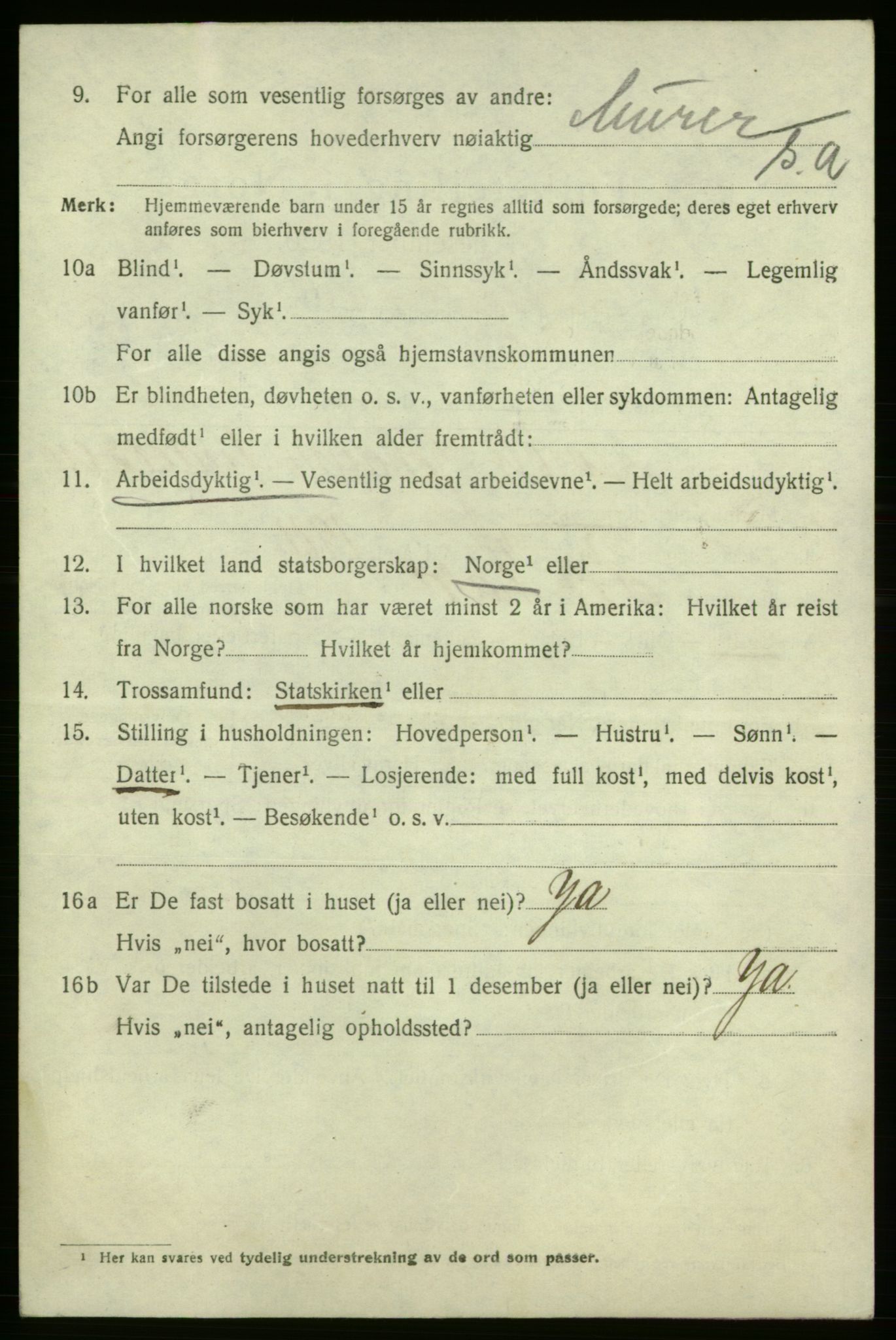 SAO, 1920 census for Fredrikshald, 1920, p. 26595