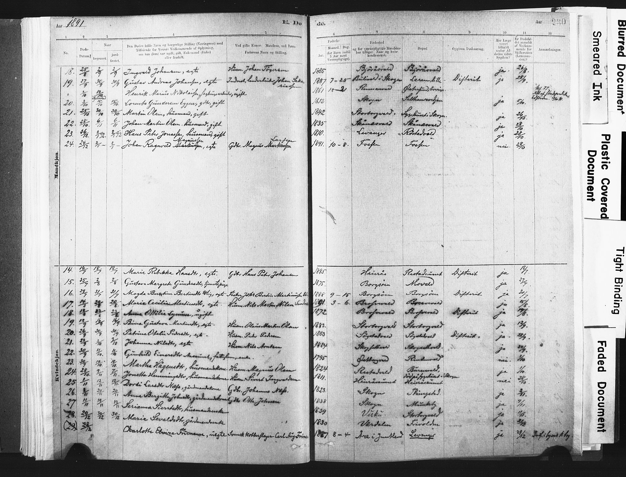 Ministerialprotokoller, klokkerbøker og fødselsregistre - Nord-Trøndelag, SAT/A-1458/721/L0207: Parish register (official) no. 721A02, 1880-1911, p. 230