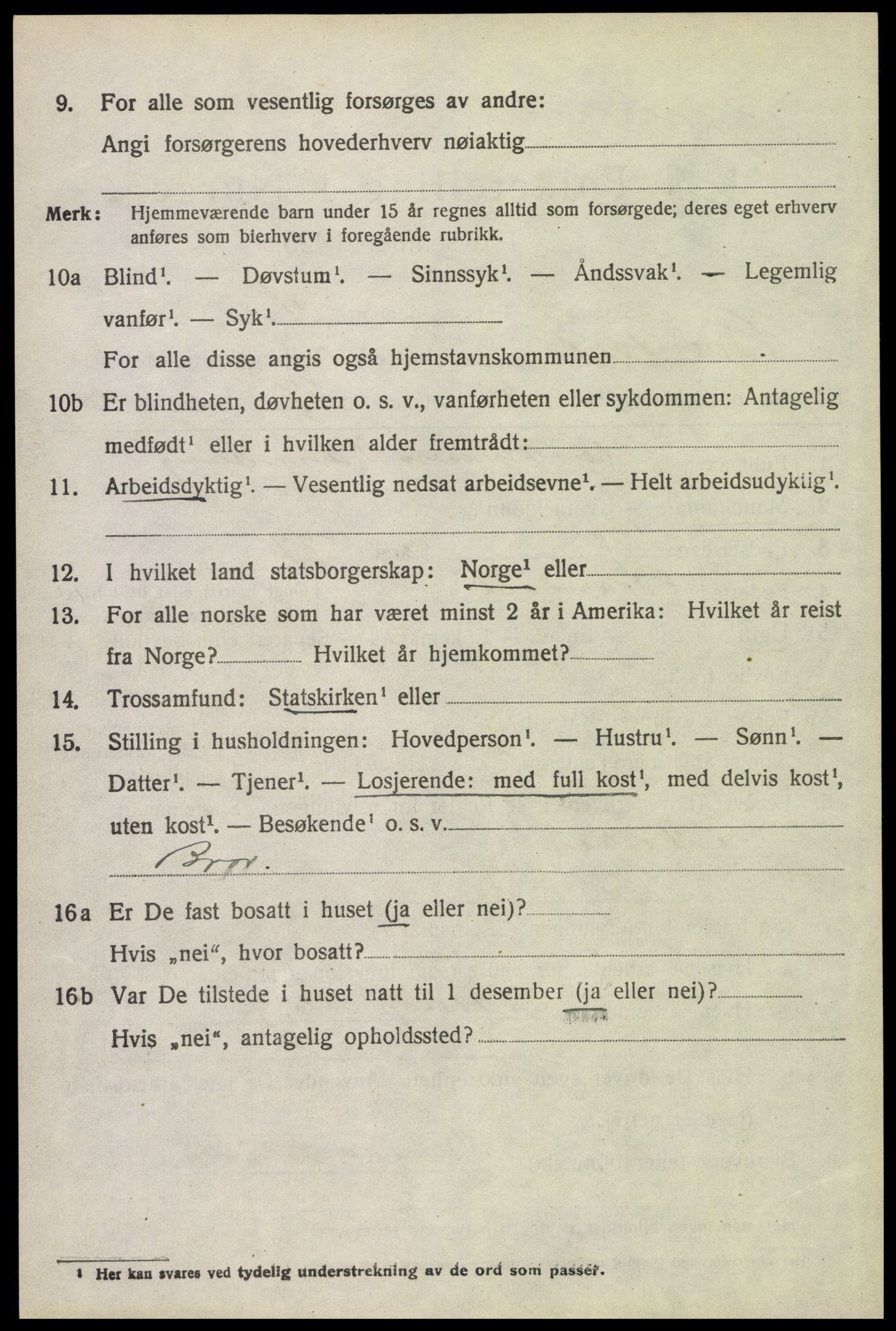 SAH, 1920 census for Brandval, 1920, p. 7283