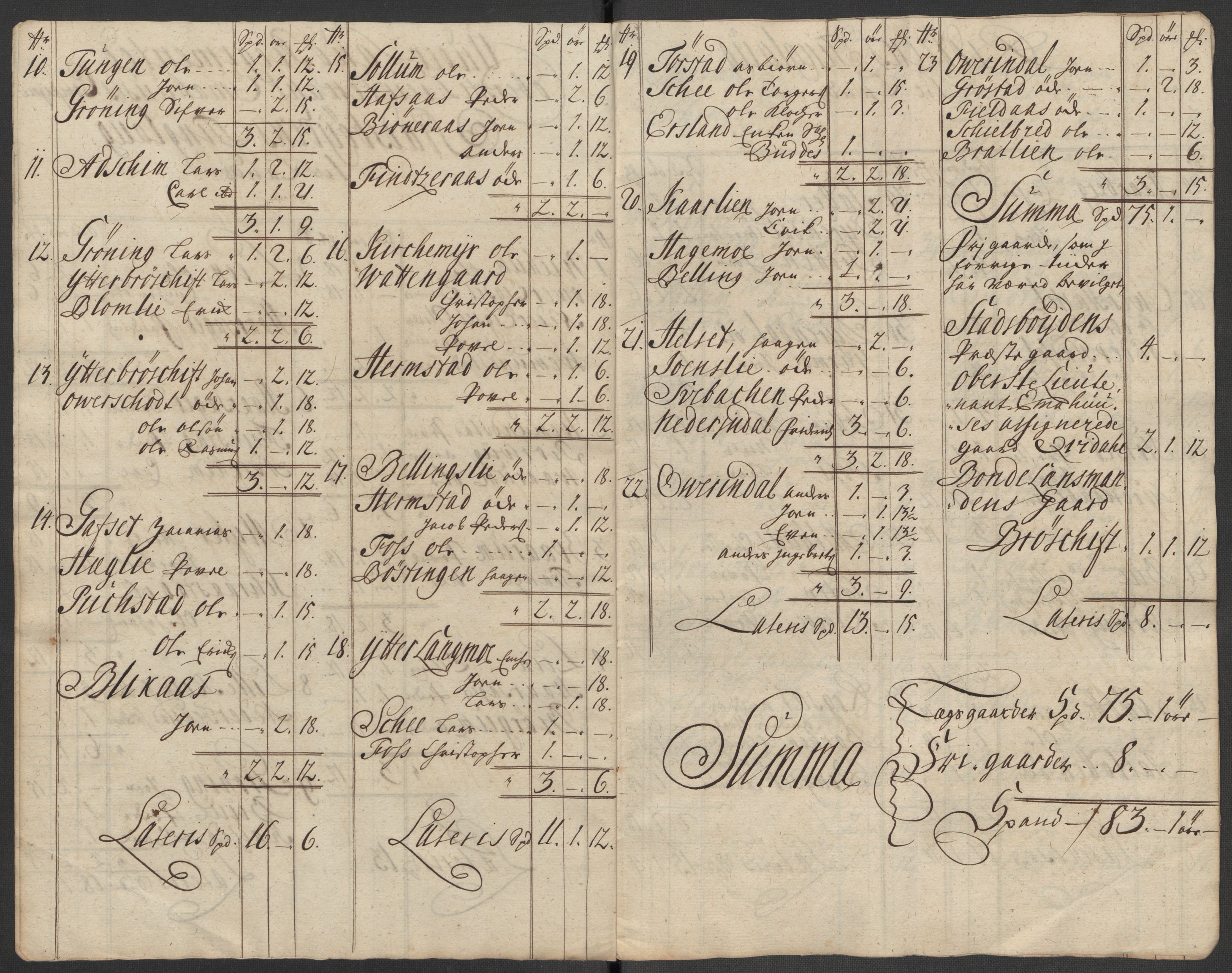 Rentekammeret inntil 1814, Reviderte regnskaper, Fogderegnskap, AV/RA-EA-4092/R57/L3861: Fogderegnskap Fosen, 1712-1713, p. 63