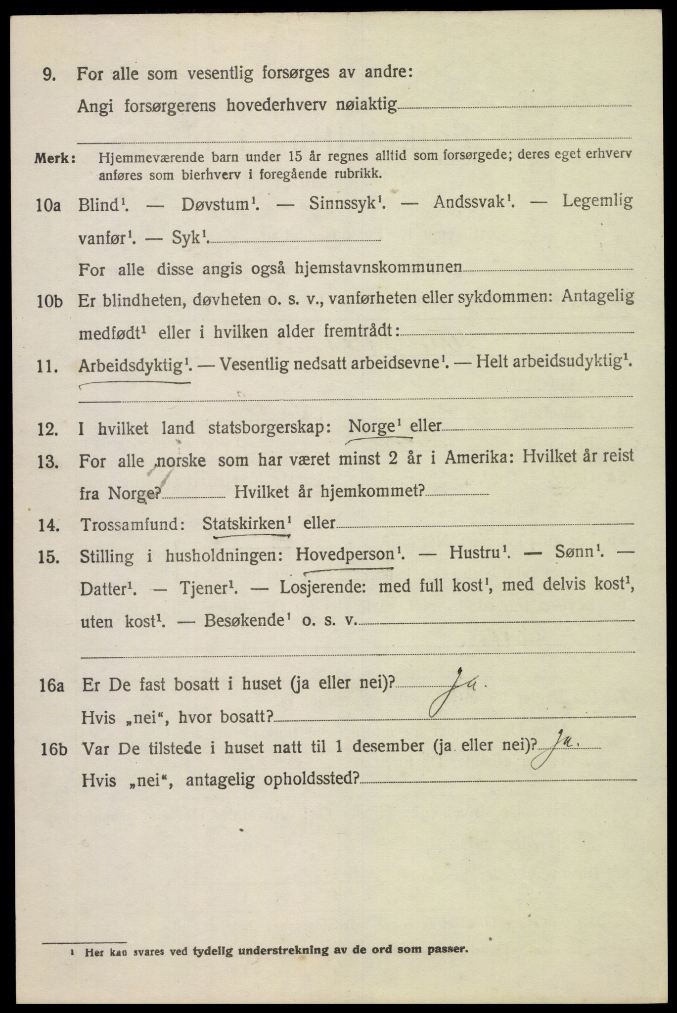 SAH, 1920 census for Sel, 1920, p. 3119